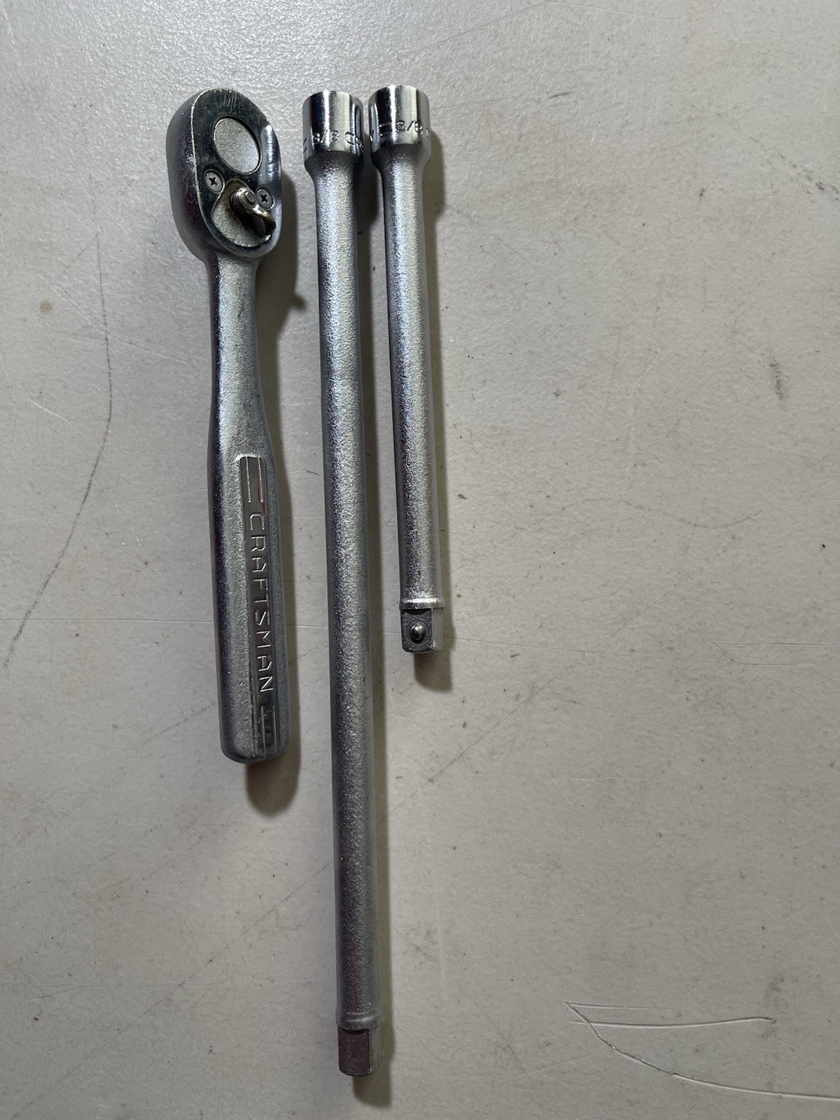 VINTAGE CRAFTSMAN 3/8” DRIVE RATCHET w/ OIL PORT =V= SERIES 7” W/ Extensions VINTAGE CRAFTSMAN 3/8” DRIVE RATCHET w/ OIL PORT =V= SERIES 7” W/ Extensions