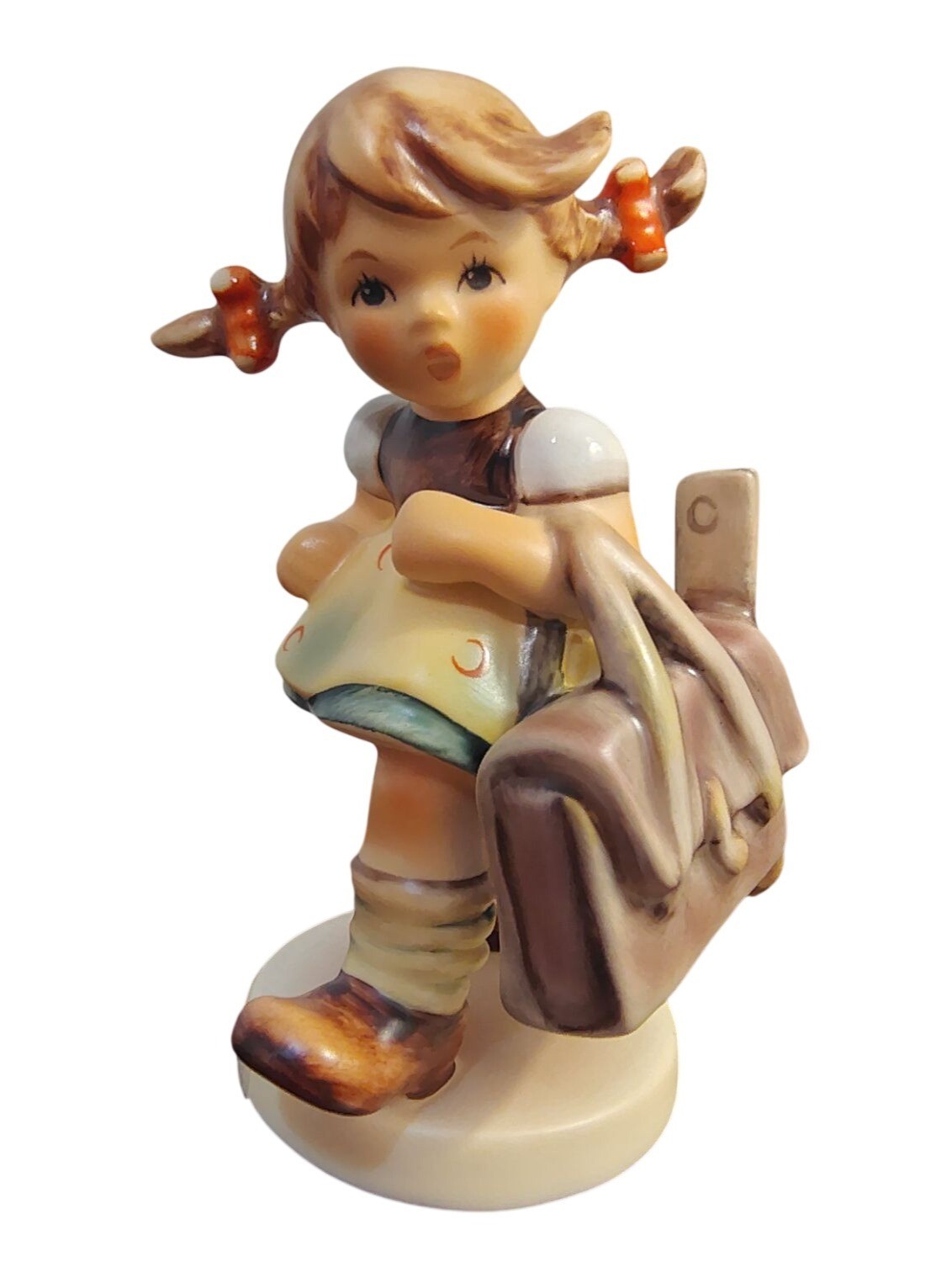 Vintage Goebel 1st Issue School's Out Figurine, 1997 Hummel Little Girl Germany