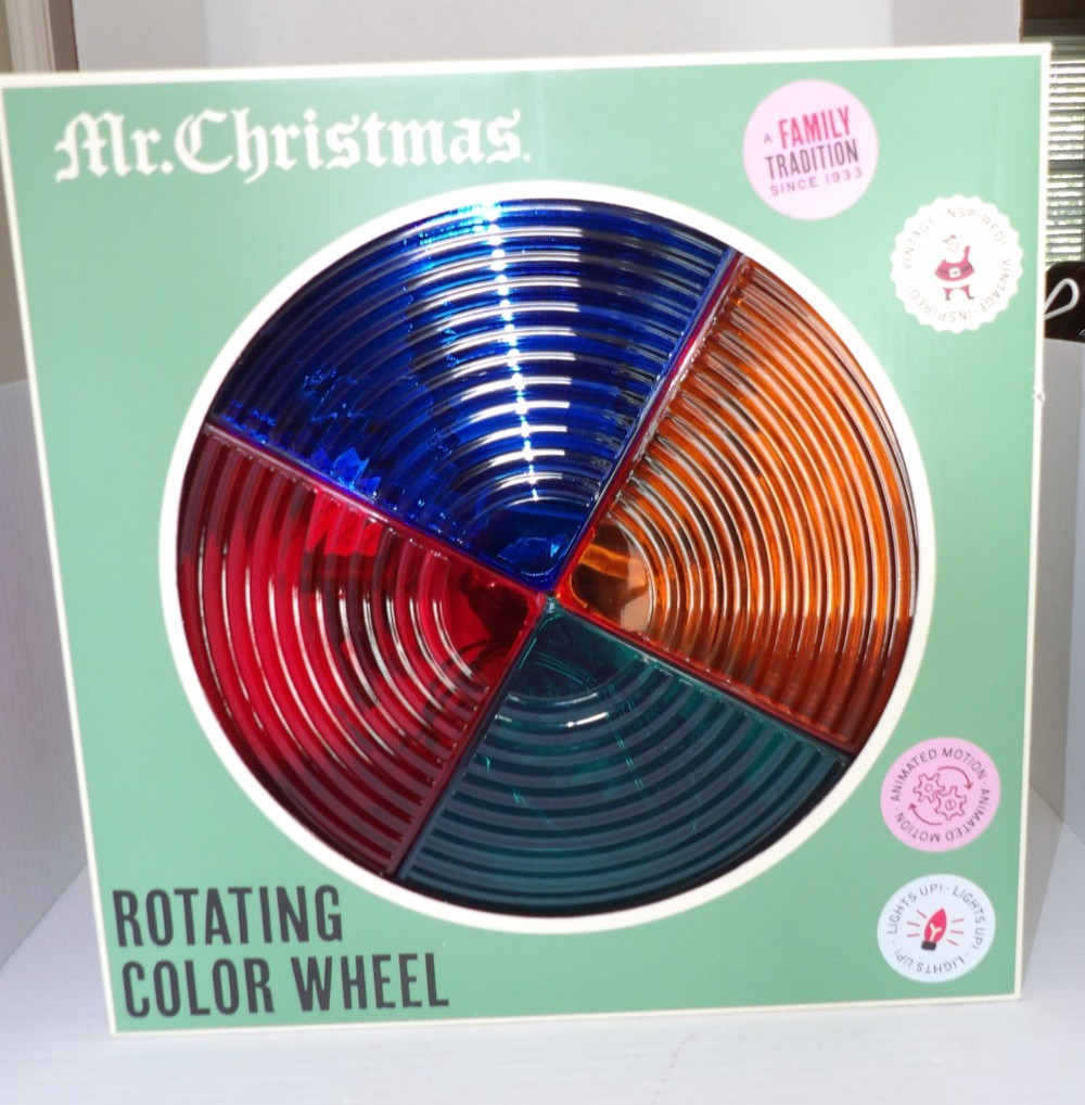 MR. CHRISTMAS LED ROTATING COLOR WHEEL-CORDED SWITCH-NWT- MULTICOLOR MR. CHRISTMAS LED ROTATING COLOR WHEEL-CORDED SWITCH-NWT- MULTICOLOR