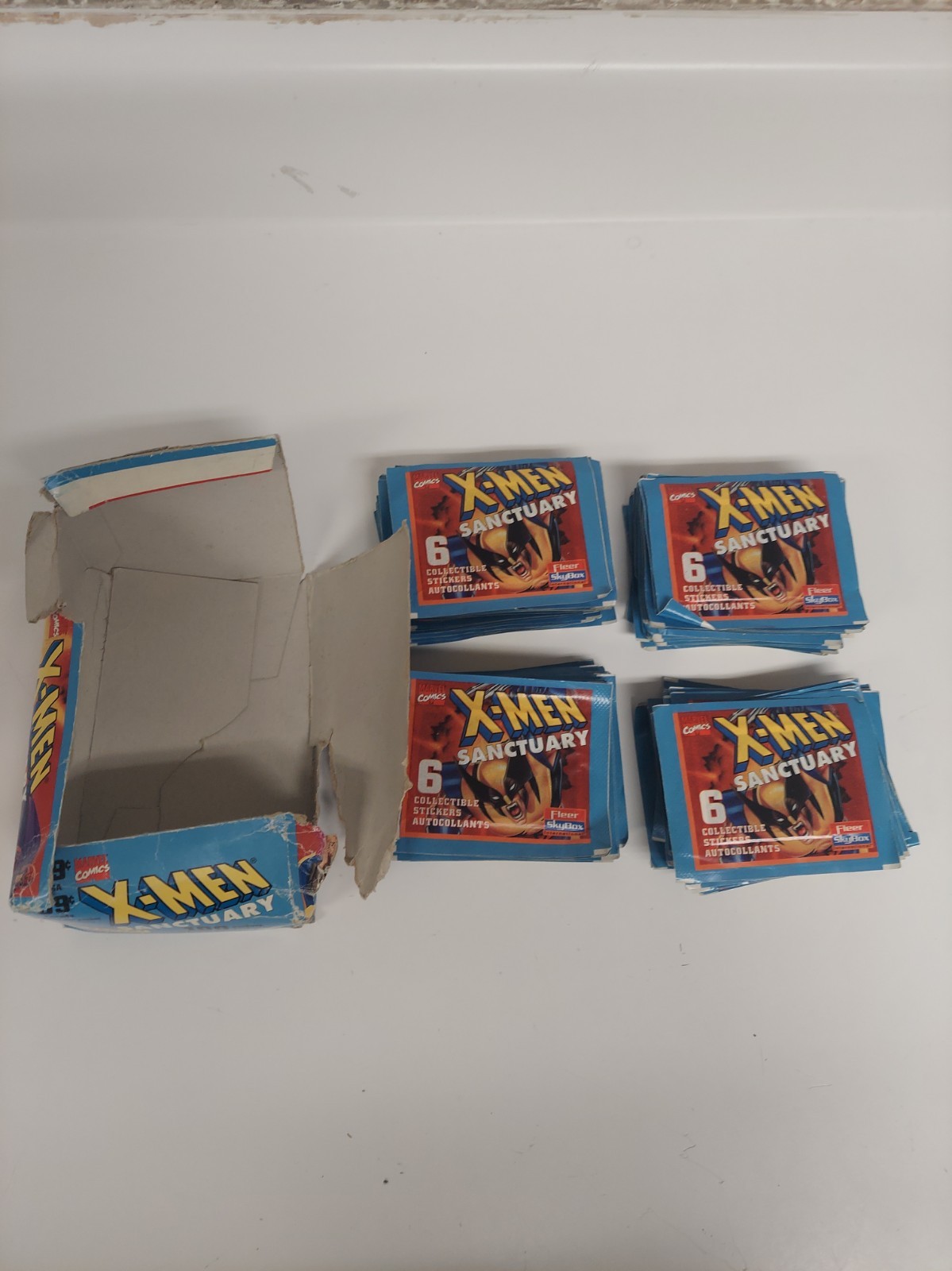 1996 Fleer/Skybox X-Men Sanctuary 96 Sealed Sticker packs Marvel Italy 1996 Fleer/Skybox X-Men Sanctuary 96 Sealed Sticker packs Marvel Italy
