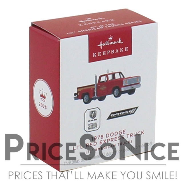 Hallmark Ornament 2025 Lil' American Trucks 1978 Dodge Li'l Red Express Trucks