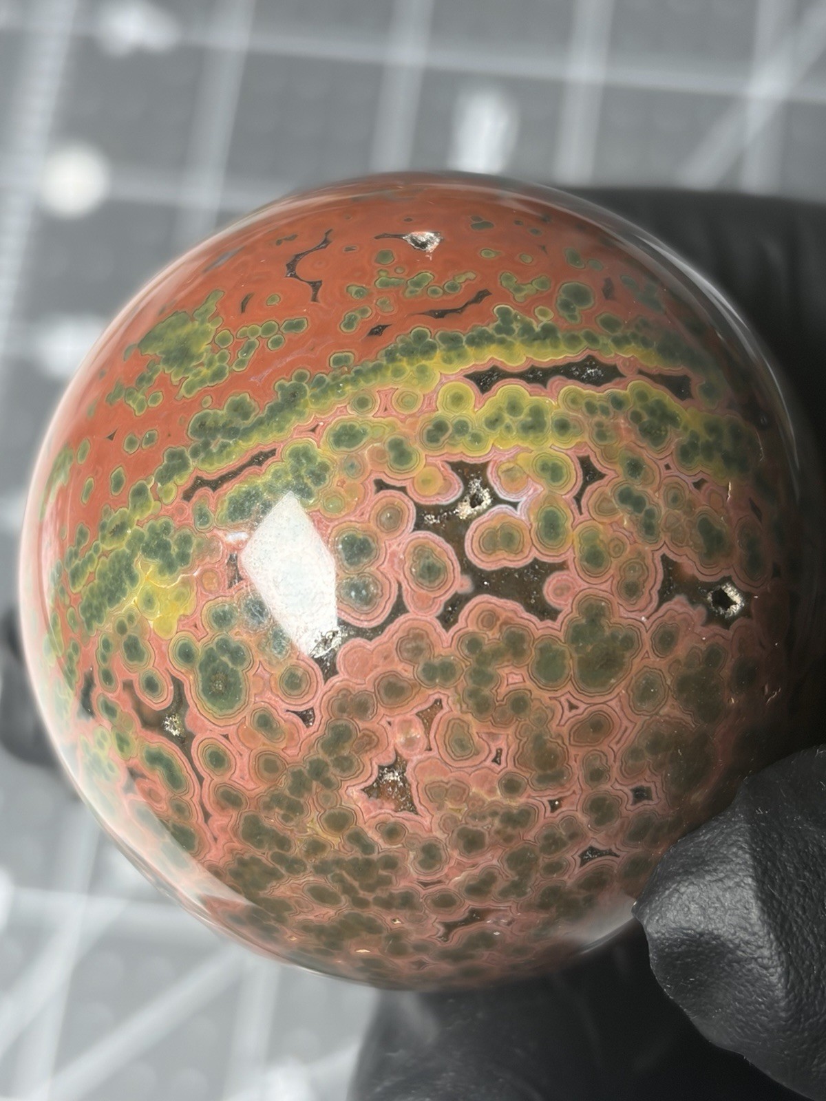 Beautiful Ocean Jasper Colorful Sphere Orbs Beautiful Ocean Jasper Colorful Sphere Orbs
