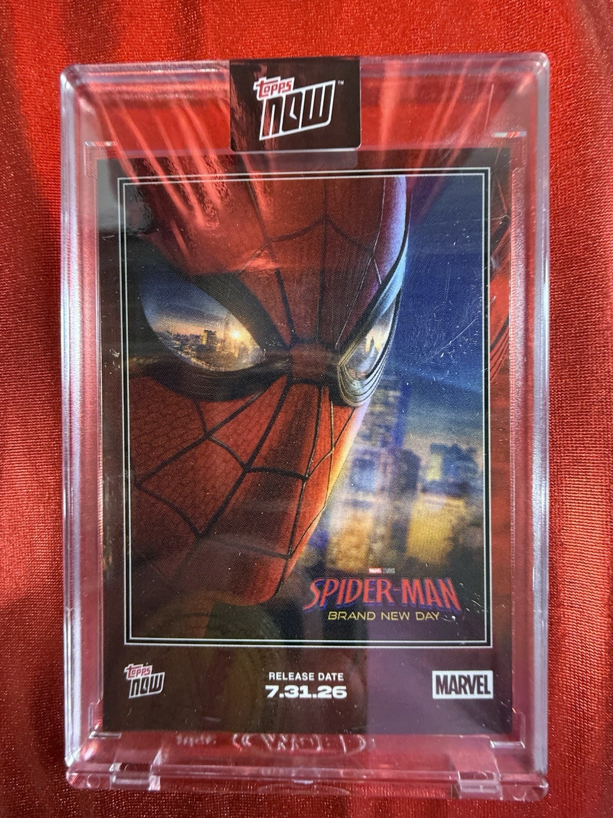 2026 Topps NOW Marvel Spider-Man Brand New Day #SM01 Sealed Encased 2026 Topps NOW Marvel Spider-Man Brand New Day #SM01 Sealed Encased