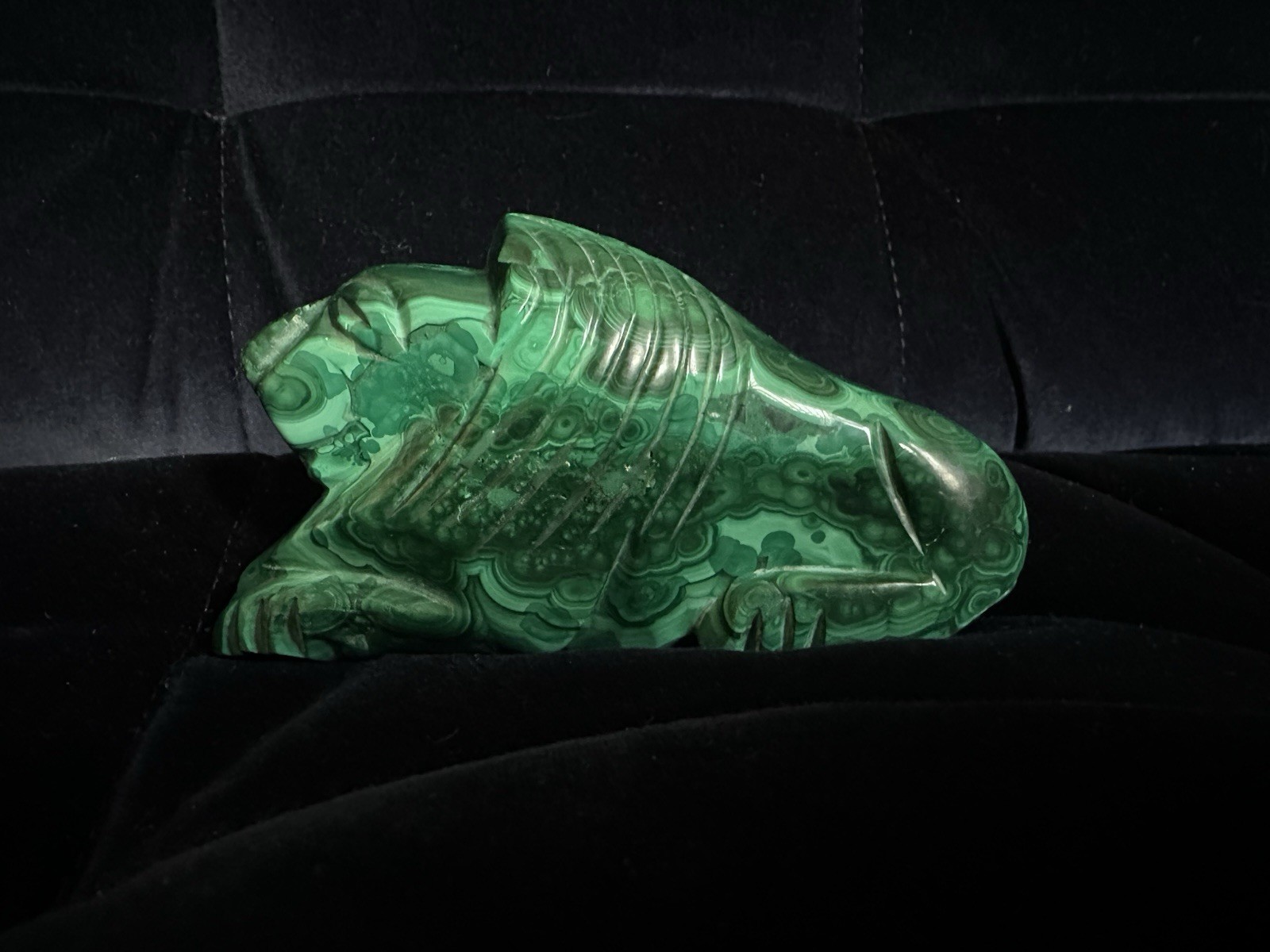 Superb Antique Russian Handmade Malachite Lion Paperweight Ornament Superb Antique Russian Handmade Malachite Lion Paperweight Ornament