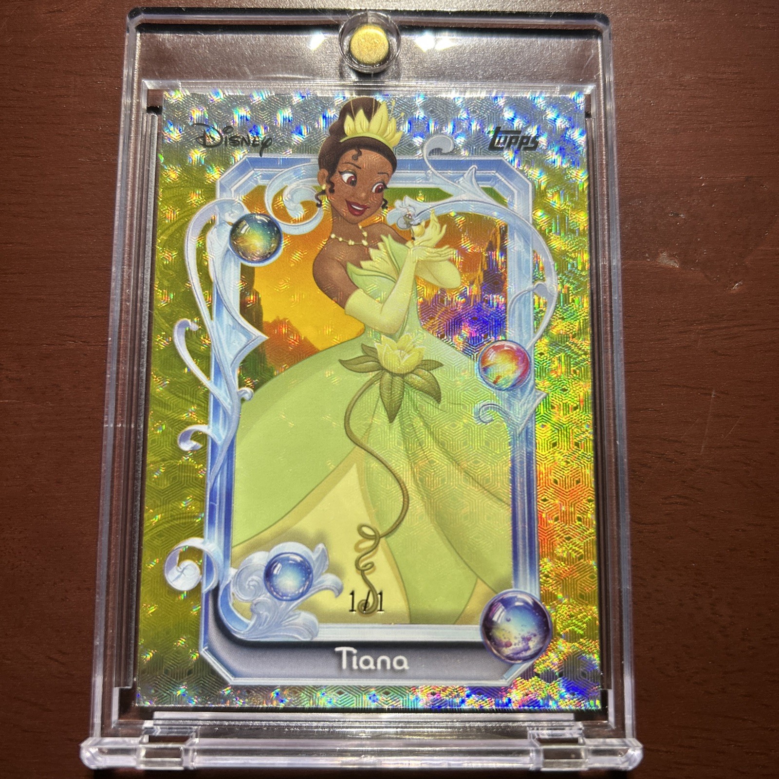 2025 Topps Disney Wonder Tiana Gold Foilfractor True #1/1 Princess And The Frog 2025 Topps Disney Wonder Tiana Gold Foilfractor True #1/1 Princess And The Frog