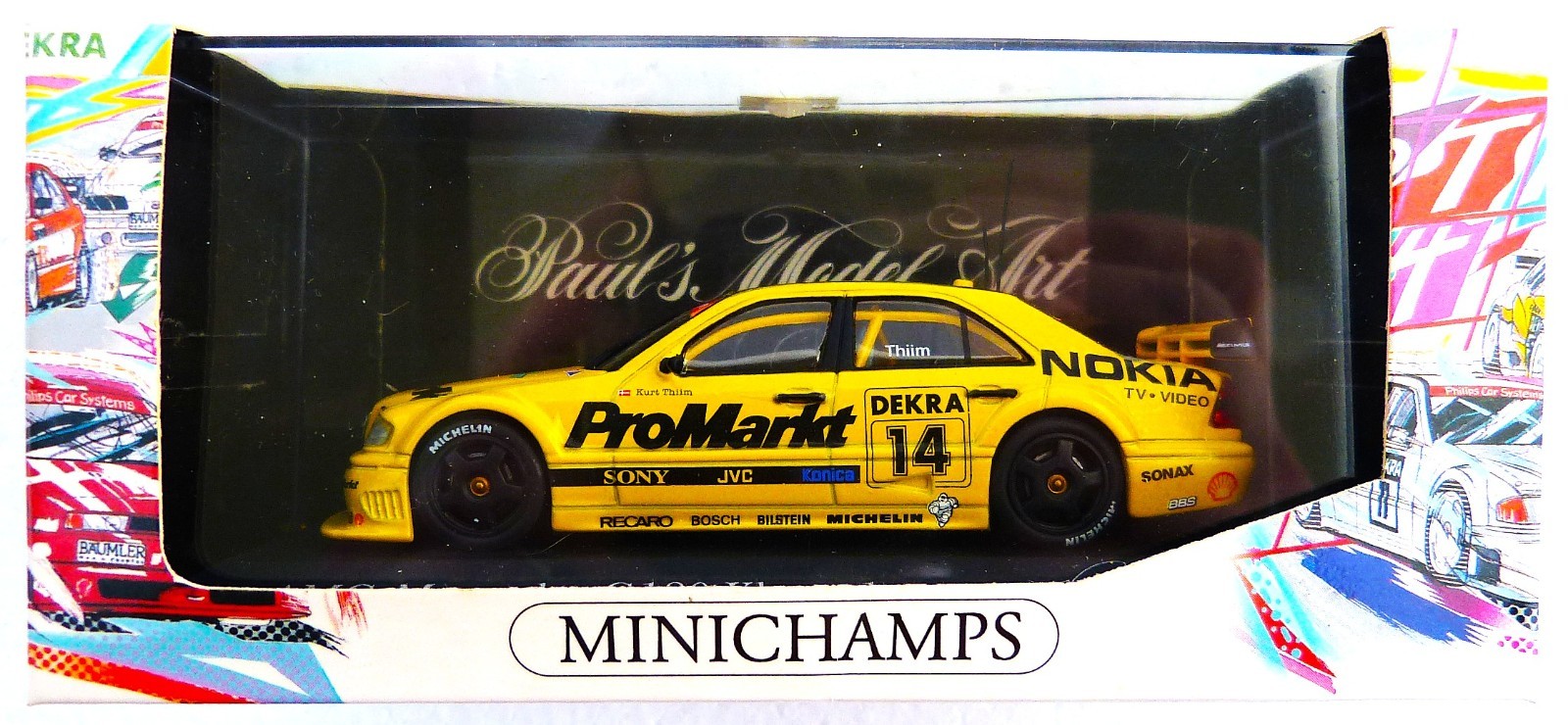 1:43 Minichamps/Pauls Model Art MERCEDES AMG C180 DTM 1994 TEAM ZAKSPEED, THIIM