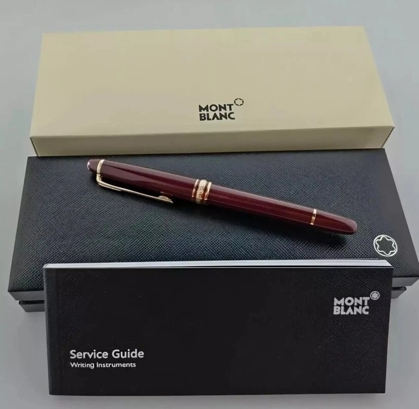 Montblanc Meisterstuck 163 Classique Luxury Rollerball Pen Red/Gold w/ Gift Box Montblanc Meisterstuck 163 Classique Luxury Rollerball Pen Red/Gold w/ Gift Box
