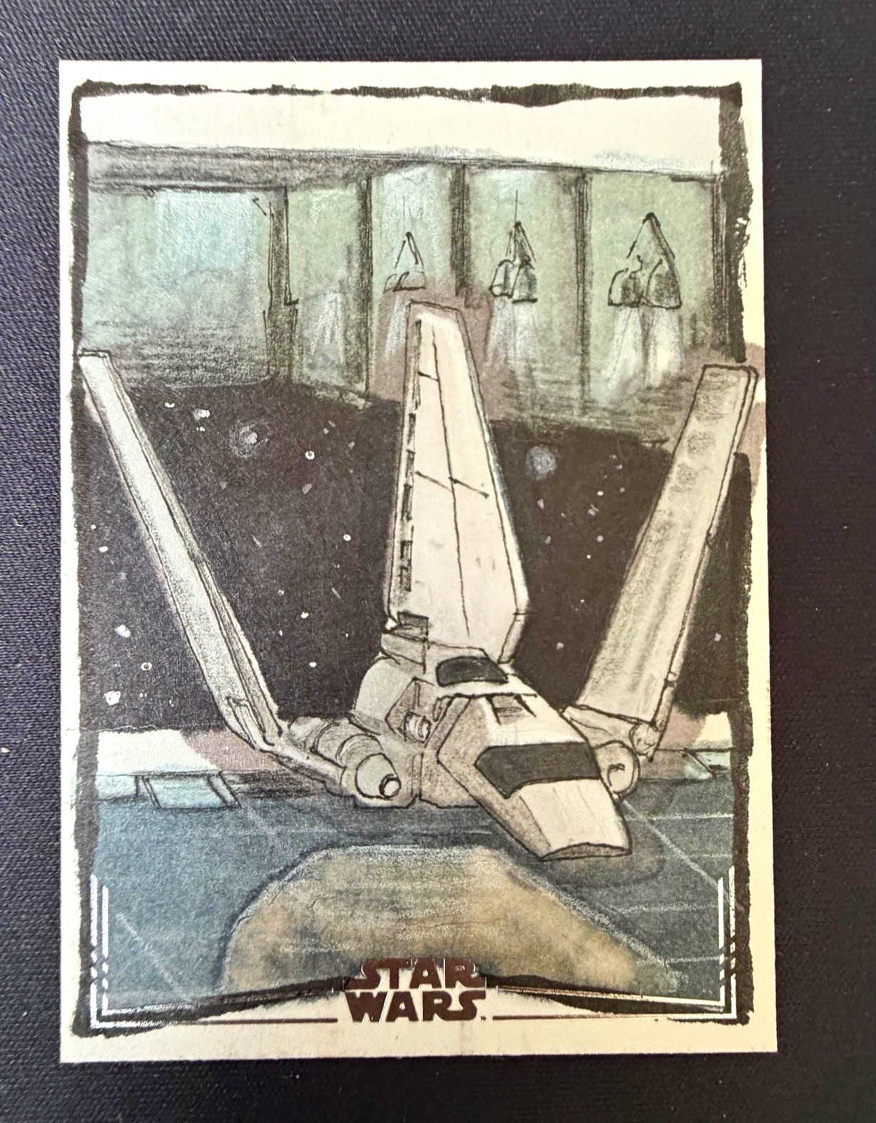 2026 Topps Star Wars Chrome Galaxy Imperial Shuttle 1/1 Sketch by Ian McKesson 2026 Topps Star Wars Chrome Galaxy Imperial Shuttle 1/1 Sketch by Ian McKesson