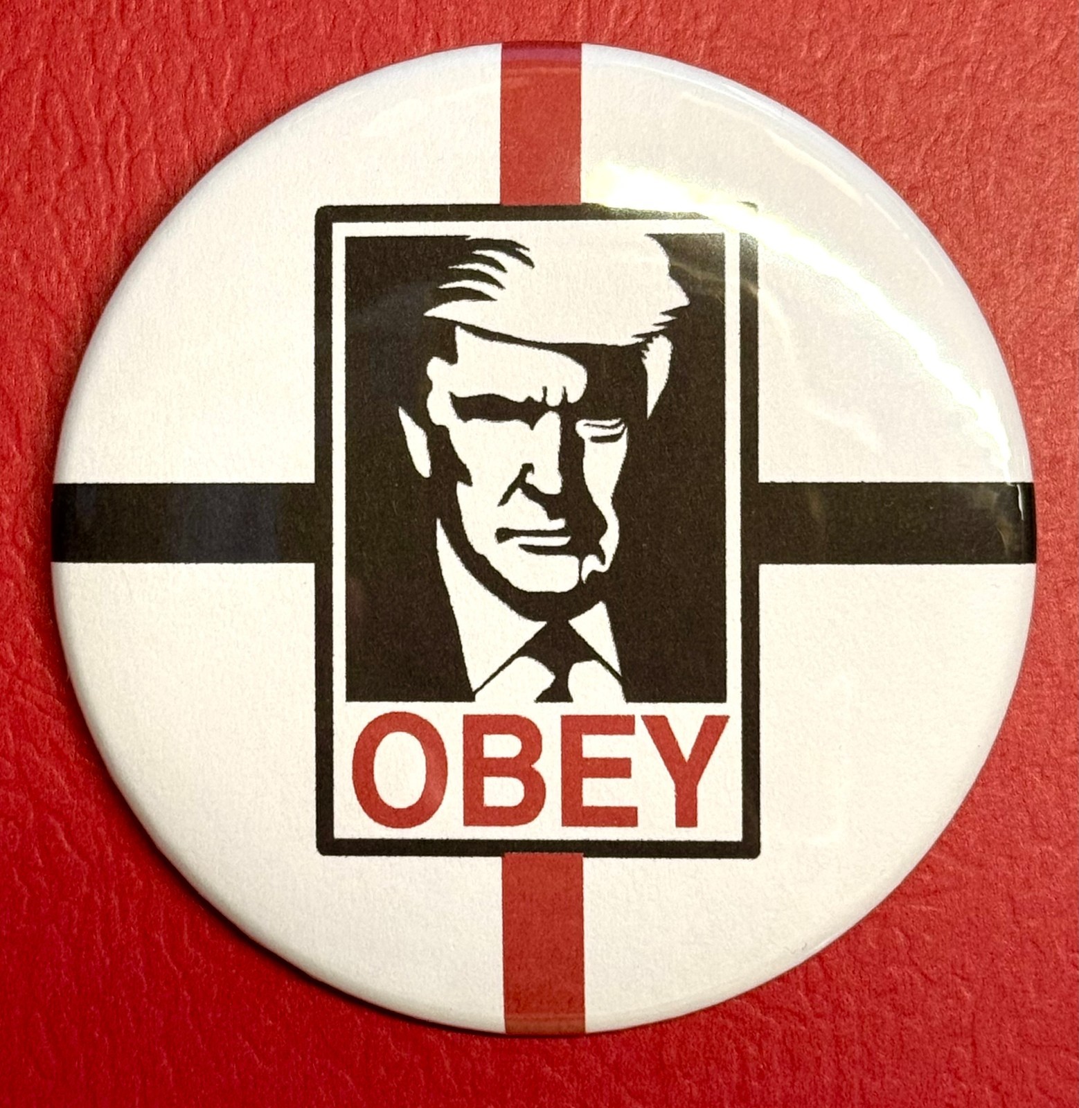 YOU'LL GET (2) "OBEY" DONALD TRUMP HUGE 3" COLLECTIBLE PINBACK BUTTONS. YOU'LL GET (2) "OBEY" DONALD TRUMP HUGE 3" COLLECTIBLE PINBACK BUTTONS.
