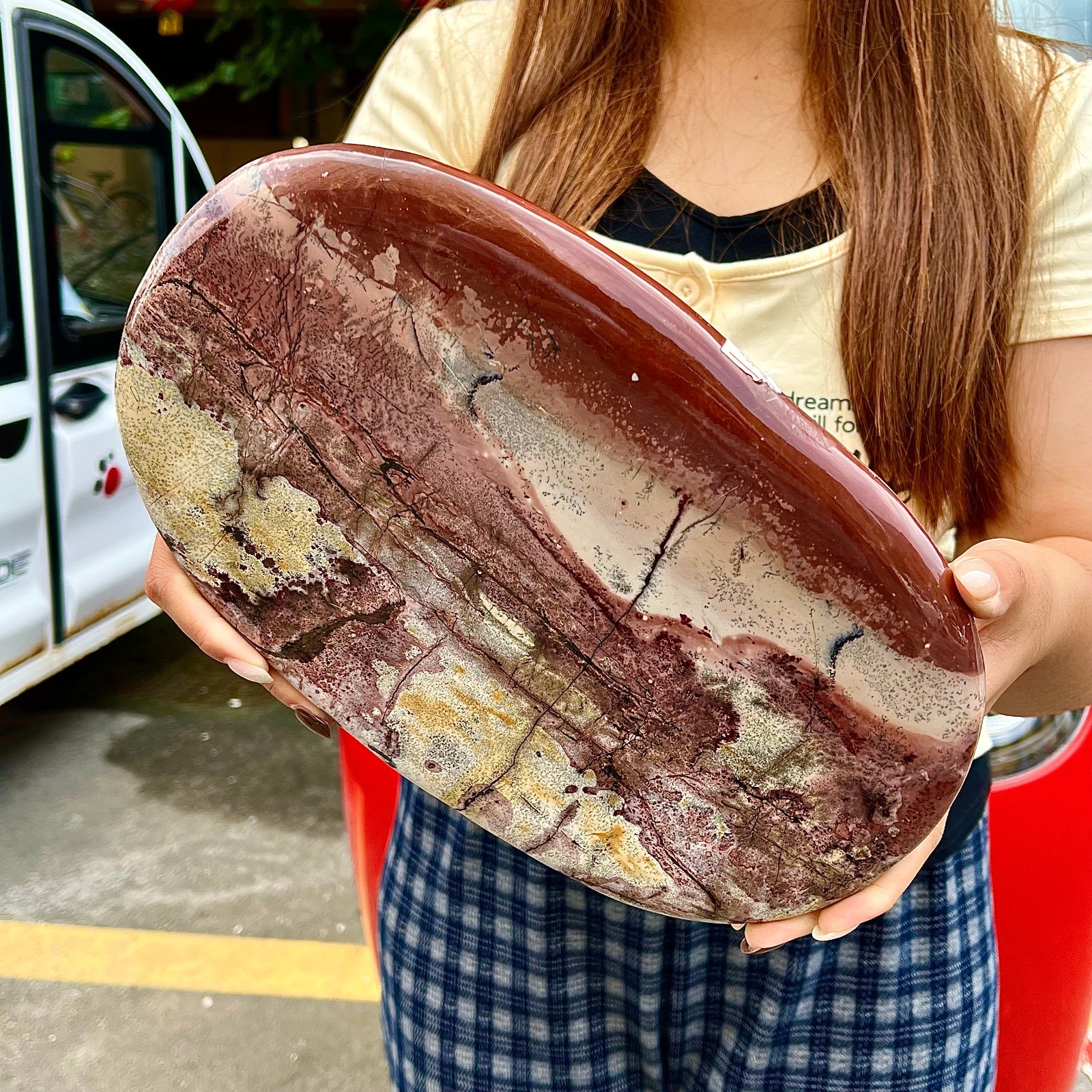 5.42LB Beautiful Natural Chinese Dendritic Limestone Picture Stone Guohua-Rare 5.42LB Beautiful Natural Chinese Dendritic Limestone Picture Stone Guohua-Rare