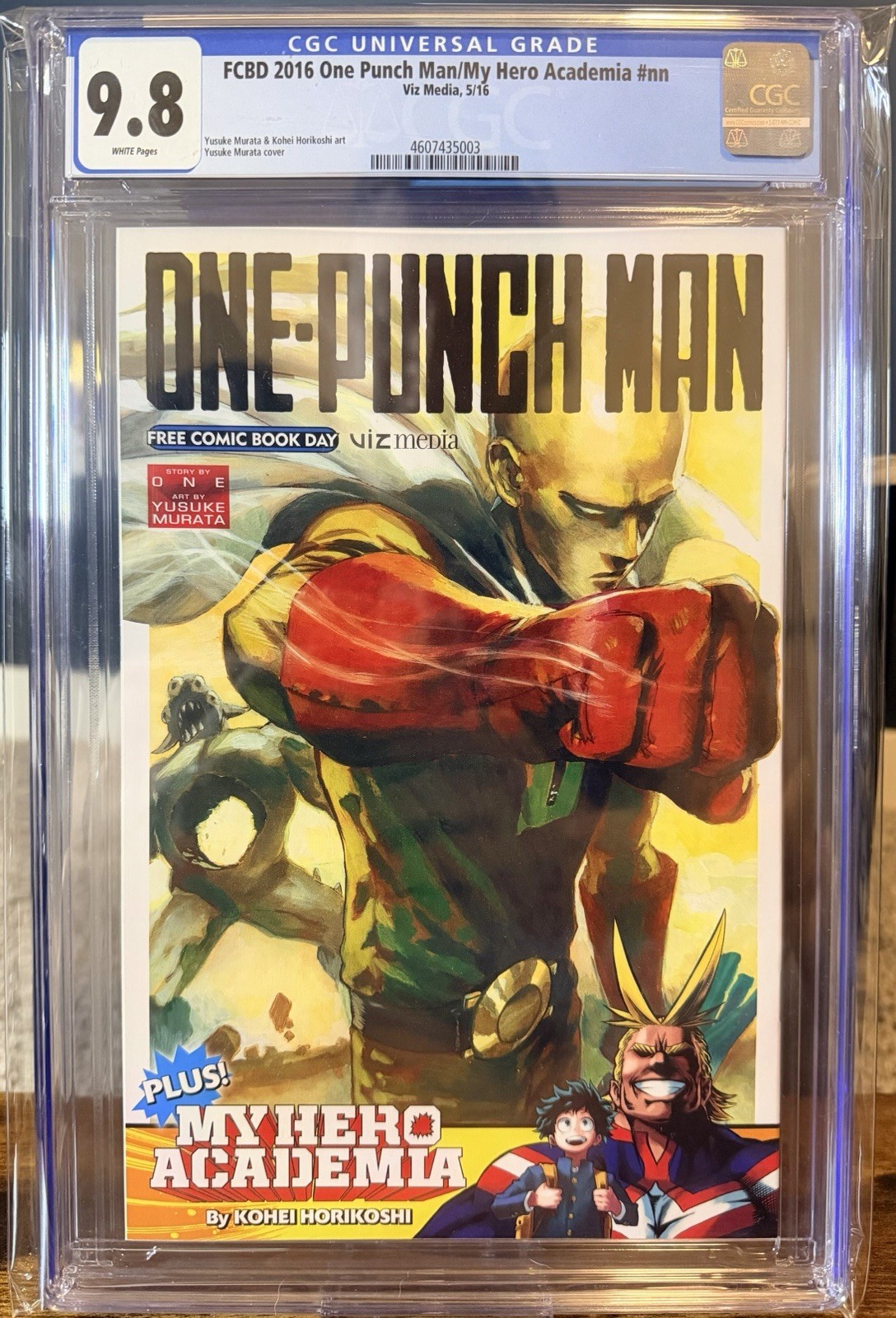 FCBD 2016 One Punch Man/My Hero Academia, No. nn CGC 9.8 White Pages
