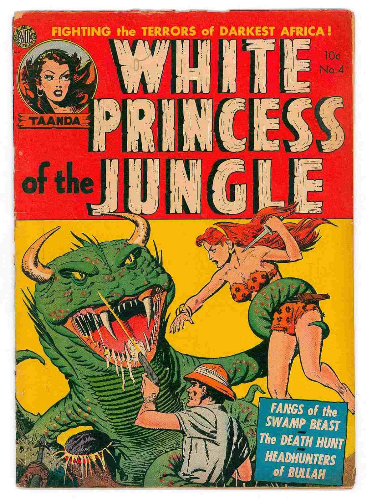 White Princess Of The Jungle #4 VG-3.5 Avon Comic Book 1952 Comics