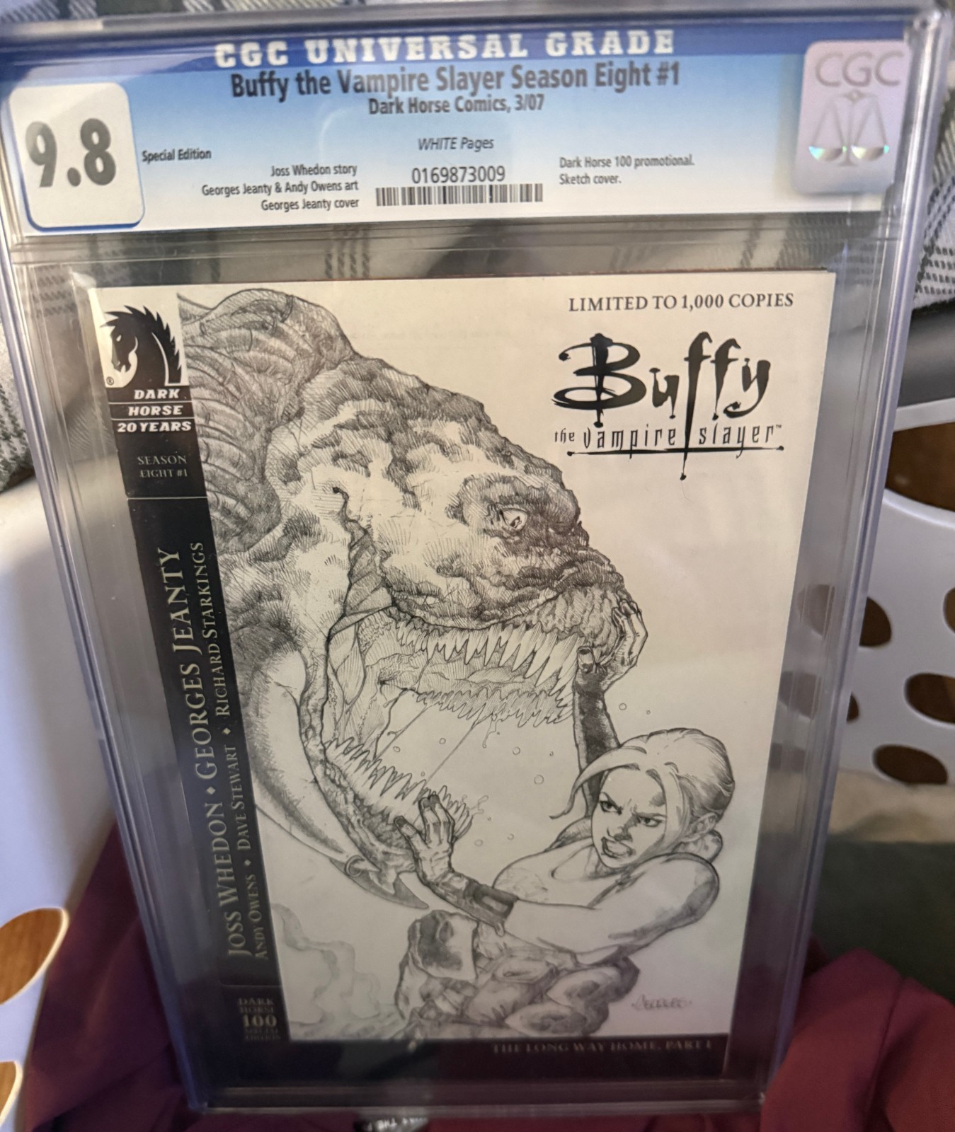 CGC 9.8 Dark Horse Buffy the Vampire Slayer: Season 8 #1 Sketch Cover 1:1000