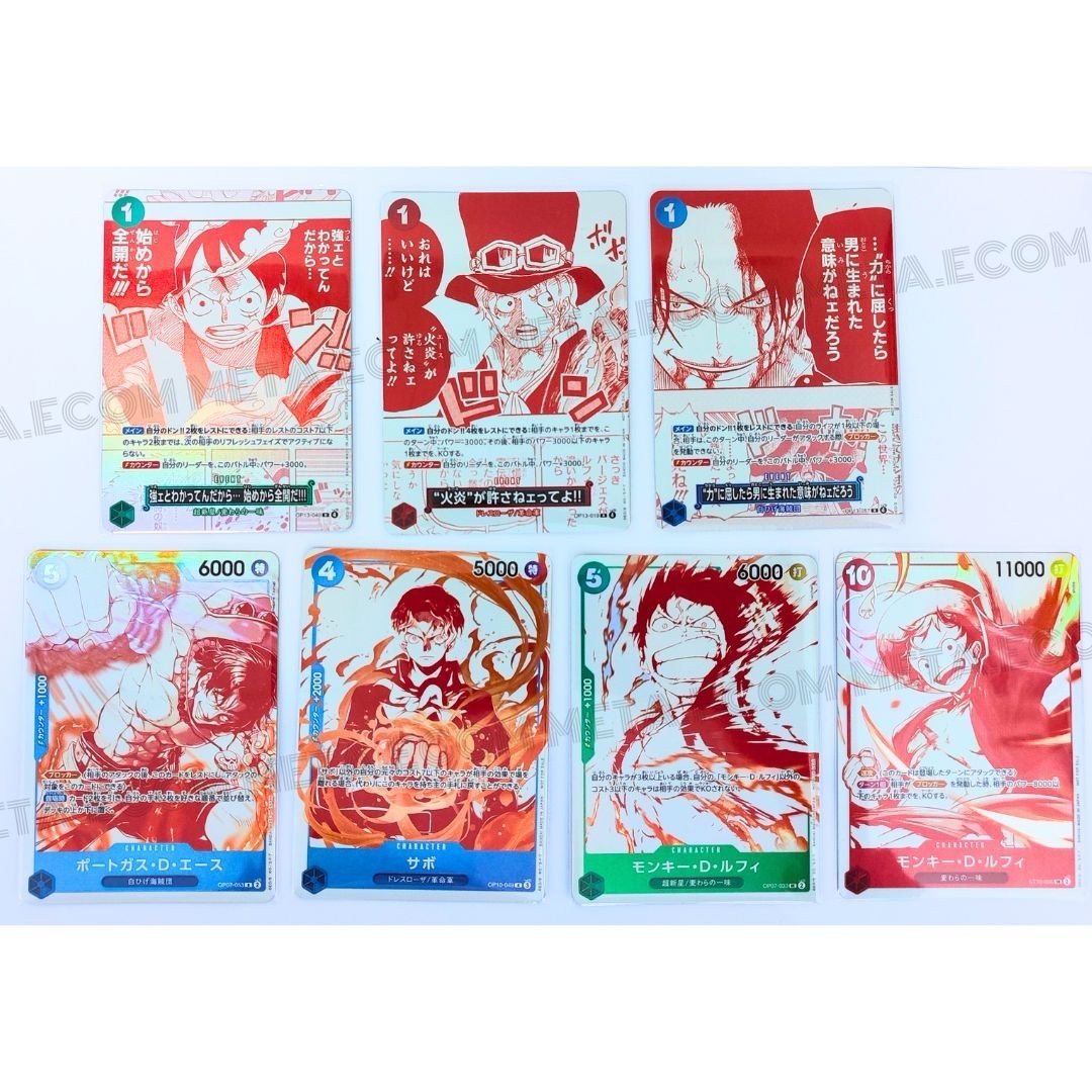 One Piece TCG OP-13 3rd Anniversary Full Set Treasure Campaign Promo Collection One Piece TCG OP-13 3rd Anniversary Full Set Treasure Campaign Promo Collection