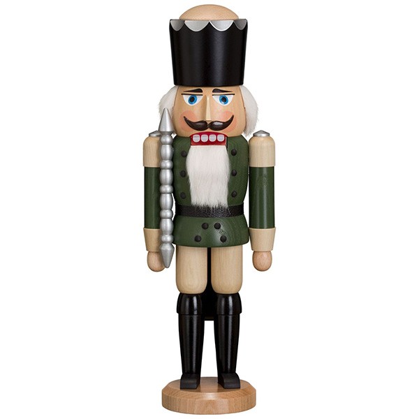 Seiffener Nutcracker King Green Stained Seiffener Nutcracker King Green Stained