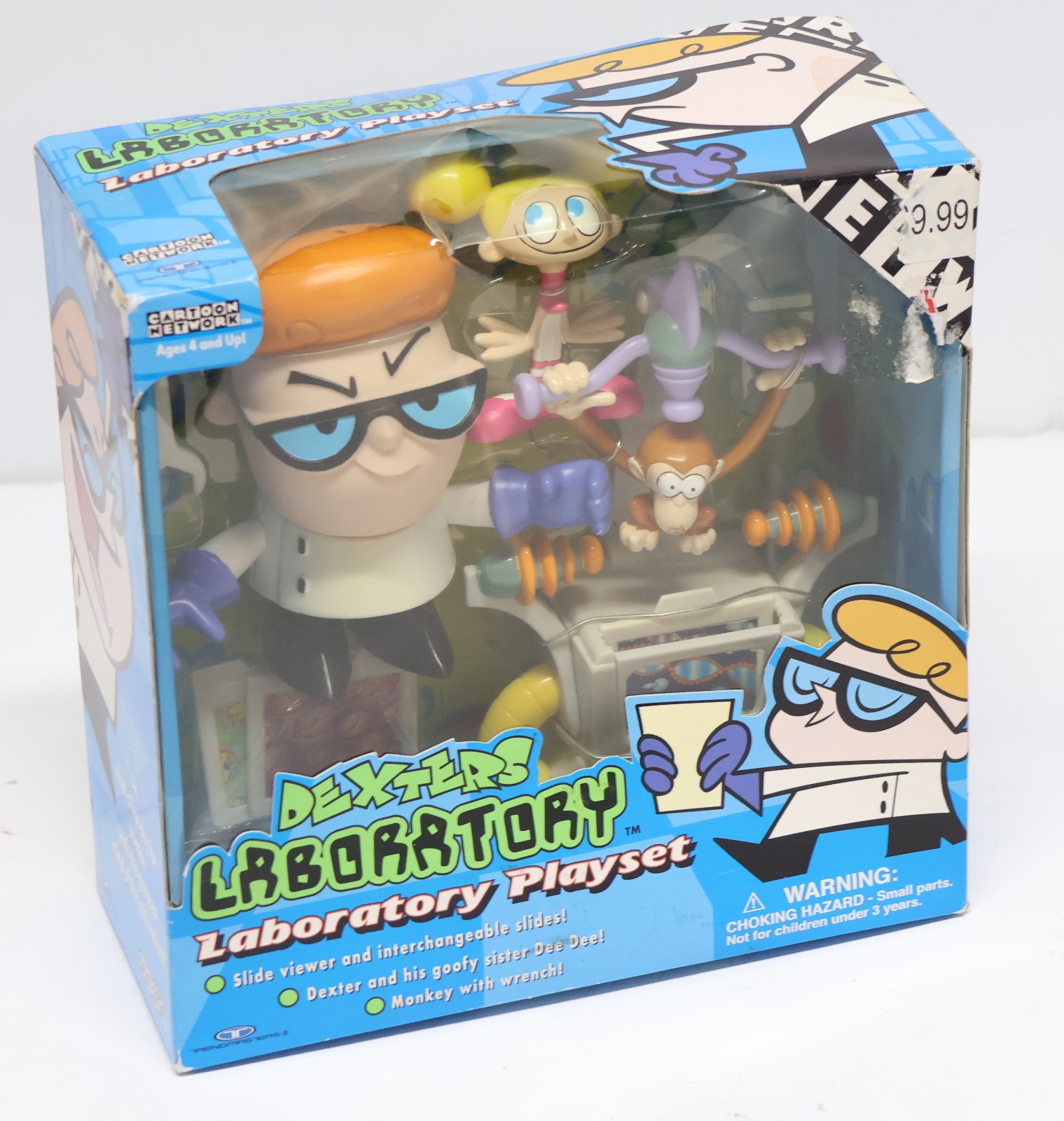 Y2K Cartoon Network Dexter's Laboratory Playset DeeDee & Monkey Trendmasters