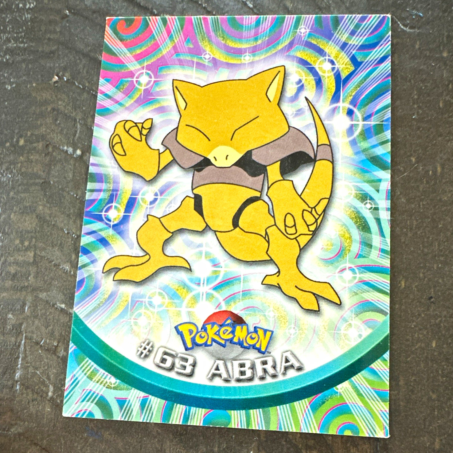Topps 1999 Pokémon TV Animation Edition #63 Abra Hologram Trading Card