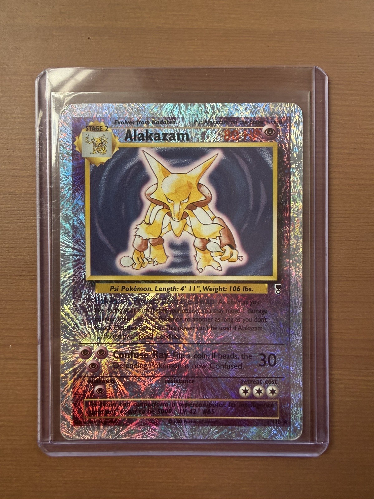 Alakazam - 1/110 -Legendary Collection Reverse Holo HP/DMG Alakazam - 1/110 -Legendary Collection Reverse Holo HP/DMG