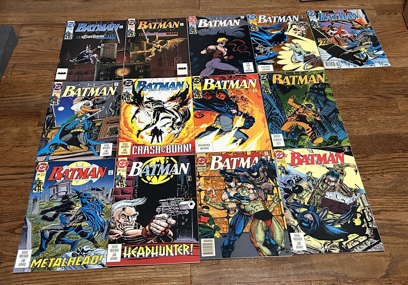 Batman lot(13) #477-487, 489, & 490: DC Comics, Good to Fine condition Batman lot(13) #477-487, 489, & 490: DC Comics, Good to Fine condition