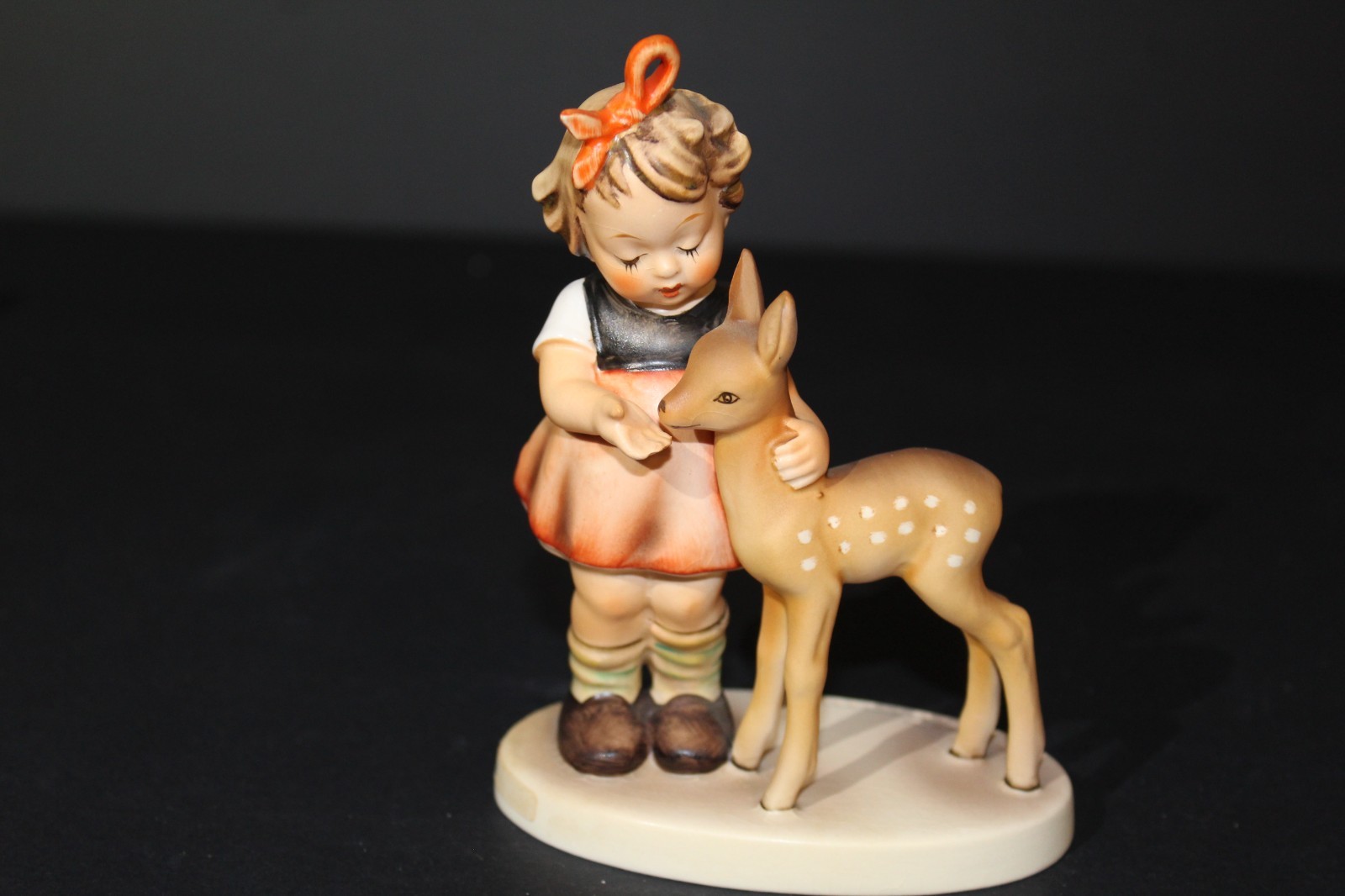 Vintage Goebel Hummel ‘Friends’ Girl With Fawn Figurine 1tmk 6 5" tall Vintage Goebel Hummel ‘Friends’ Girl With Fawn Figurine 1tmk 6 5" tall