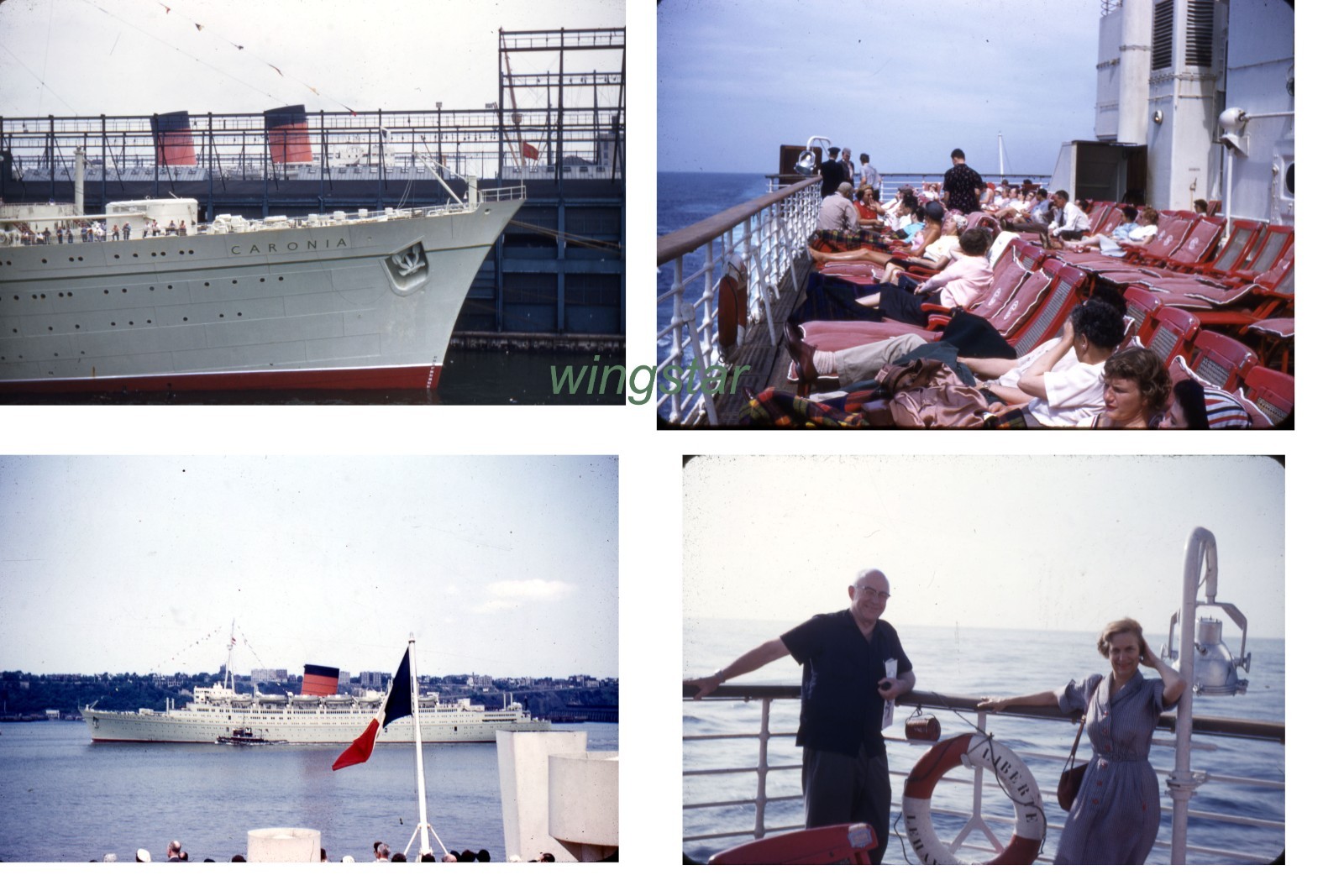 1954 RMS Caronia Green Goddess Cruise Ship Cunard Line 4 Kodachrome Kodak Slides 1954 RMS Caronia Green Goddess Cruise Ship Cunard Line 4 Kodachrome Kodak Slides