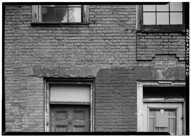 Photo:Boston MA Clough-Langdon House 1950s exterior doorway window detail