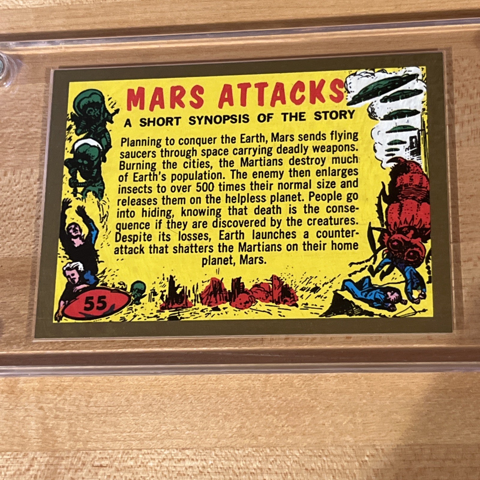 2012 Topps Mars Attacks Heritage Gold Parallel #55 Checklist Only 50 Produced