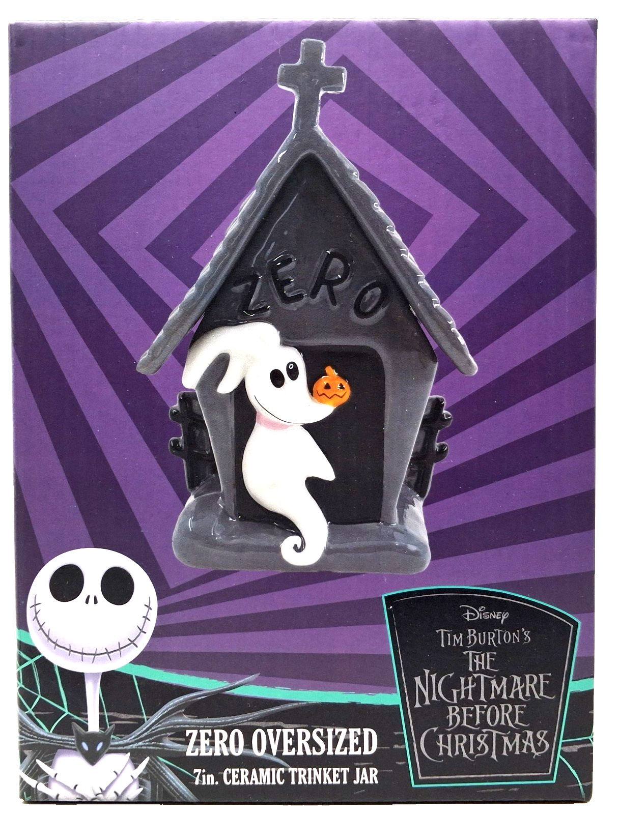 Disney Nightmare Before Christmas Zero Doghouse Ceramic 7" Trinket Jar New Disney Nightmare Before Christmas Zero Doghouse Ceramic 7" Trinket Jar New