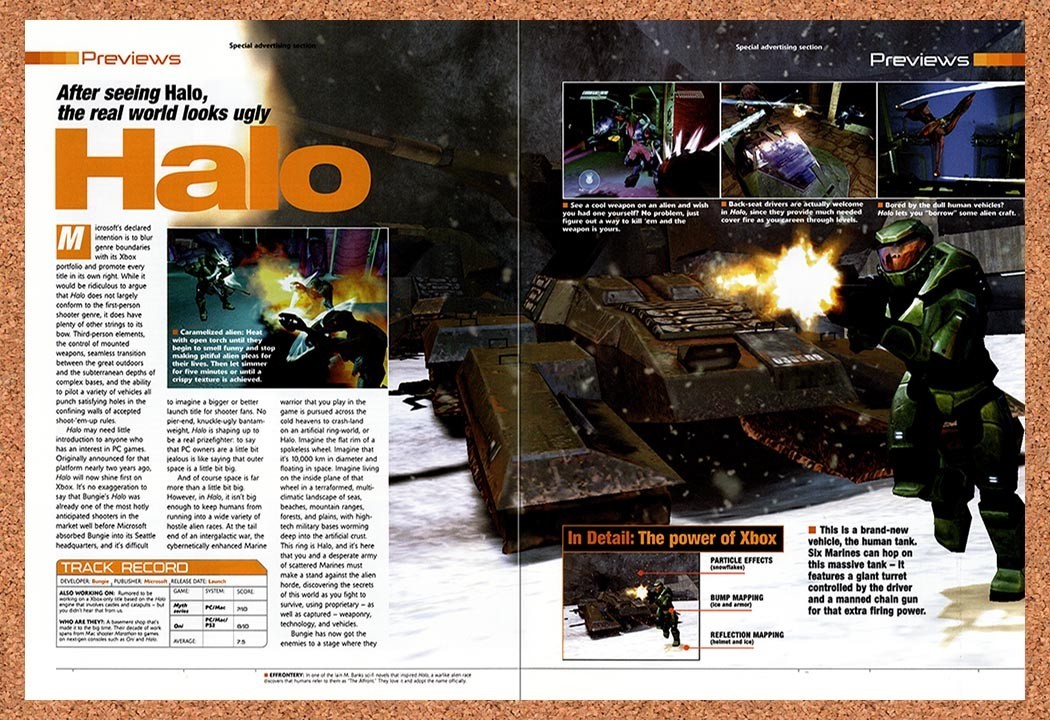 2001 Halo PC Original Advertisement / Retro Promo vr8 2001 Halo PC Original Advertisement / Retro Promo vr8