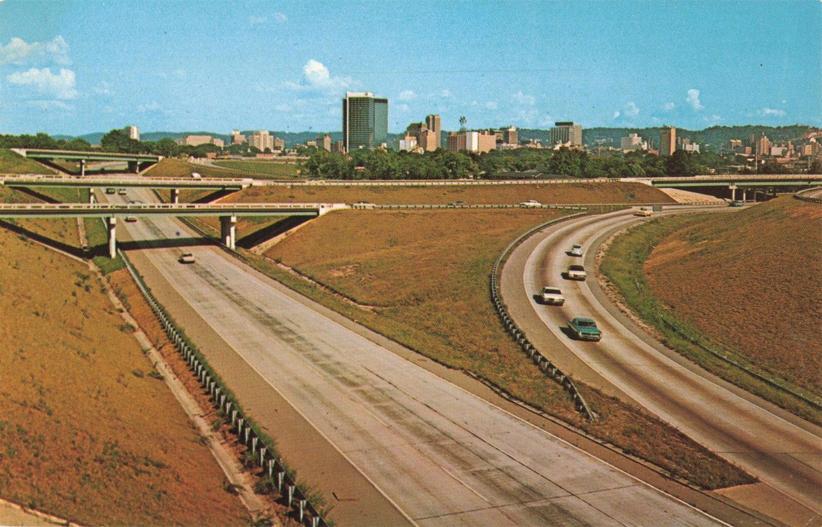 Birmingham Alabama Interchange Hwy 59 & 65 c1960's Postcard E518 Birmingham Alabama Interchange Hwy 59 & 65 c1960's Postcard E518