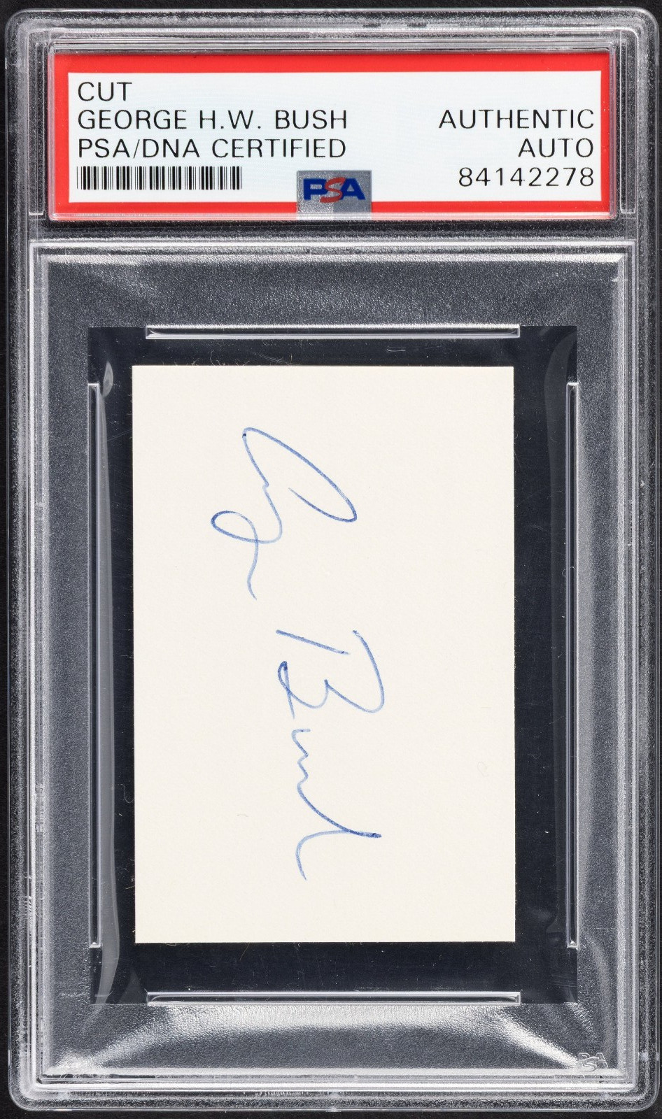 President George H.W. Bush (d. 2018) Signed Cut PSA / DNA Authentic President George H.W. Bush (d. 2018) Signed Cut PSA / DNA Authentic