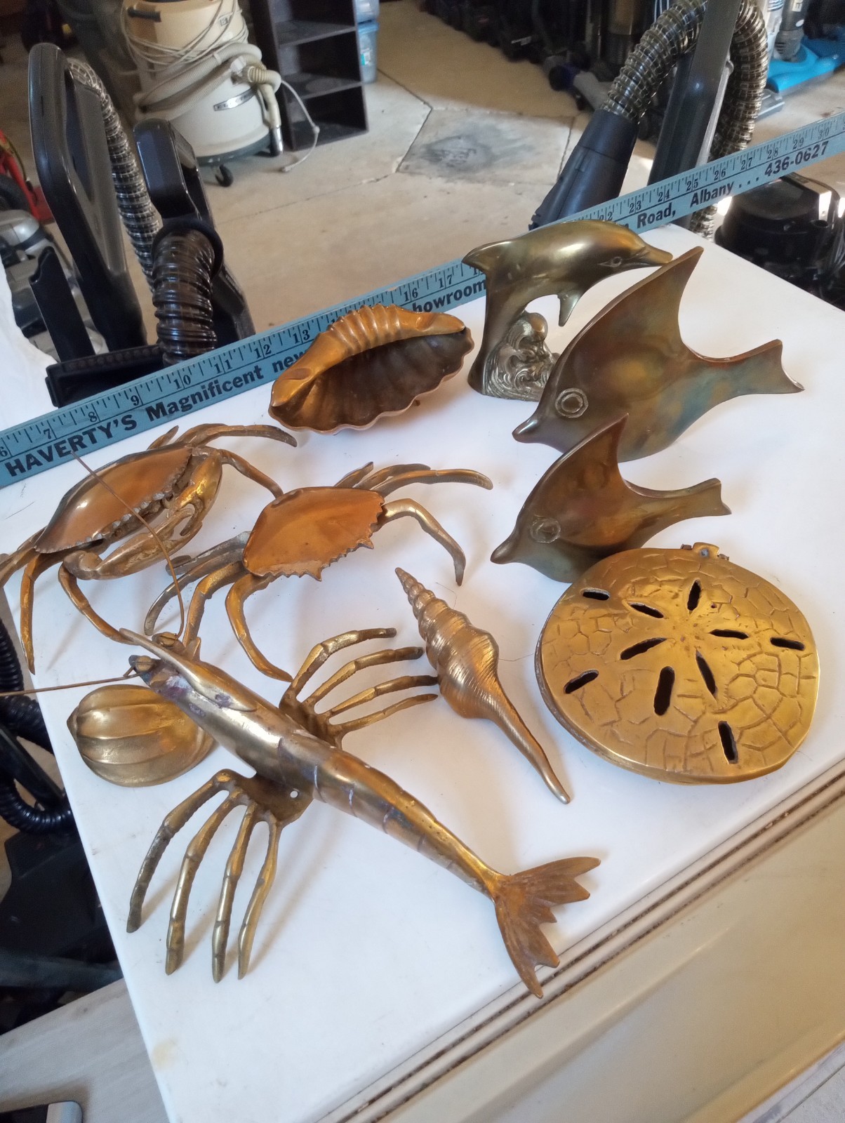 Brass Sea Creatures .Sealife Lot Of 10