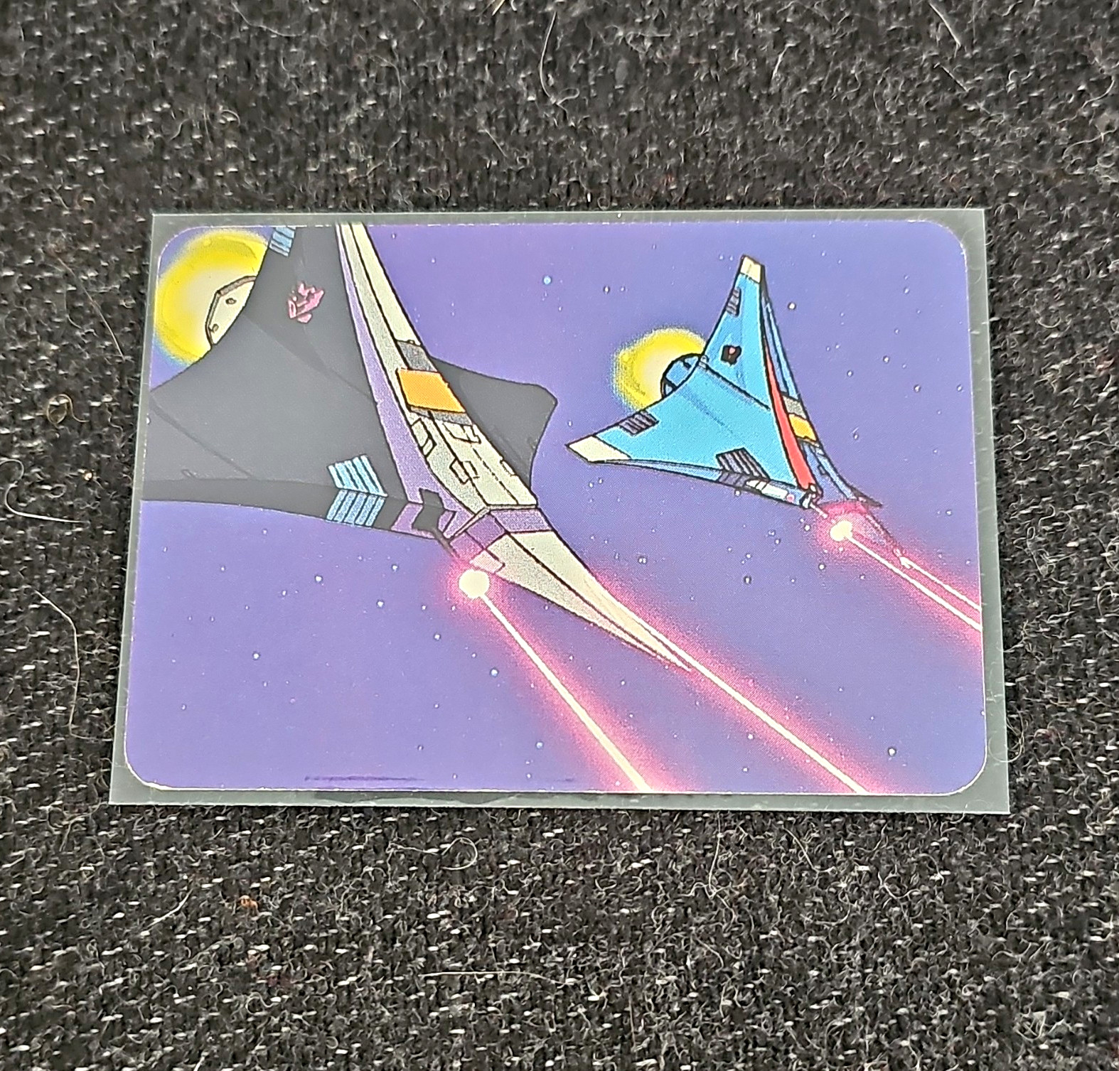 Hasbro 1985 Transformers Series 1 #47 Aerial Attack Skywarp Starscream Card