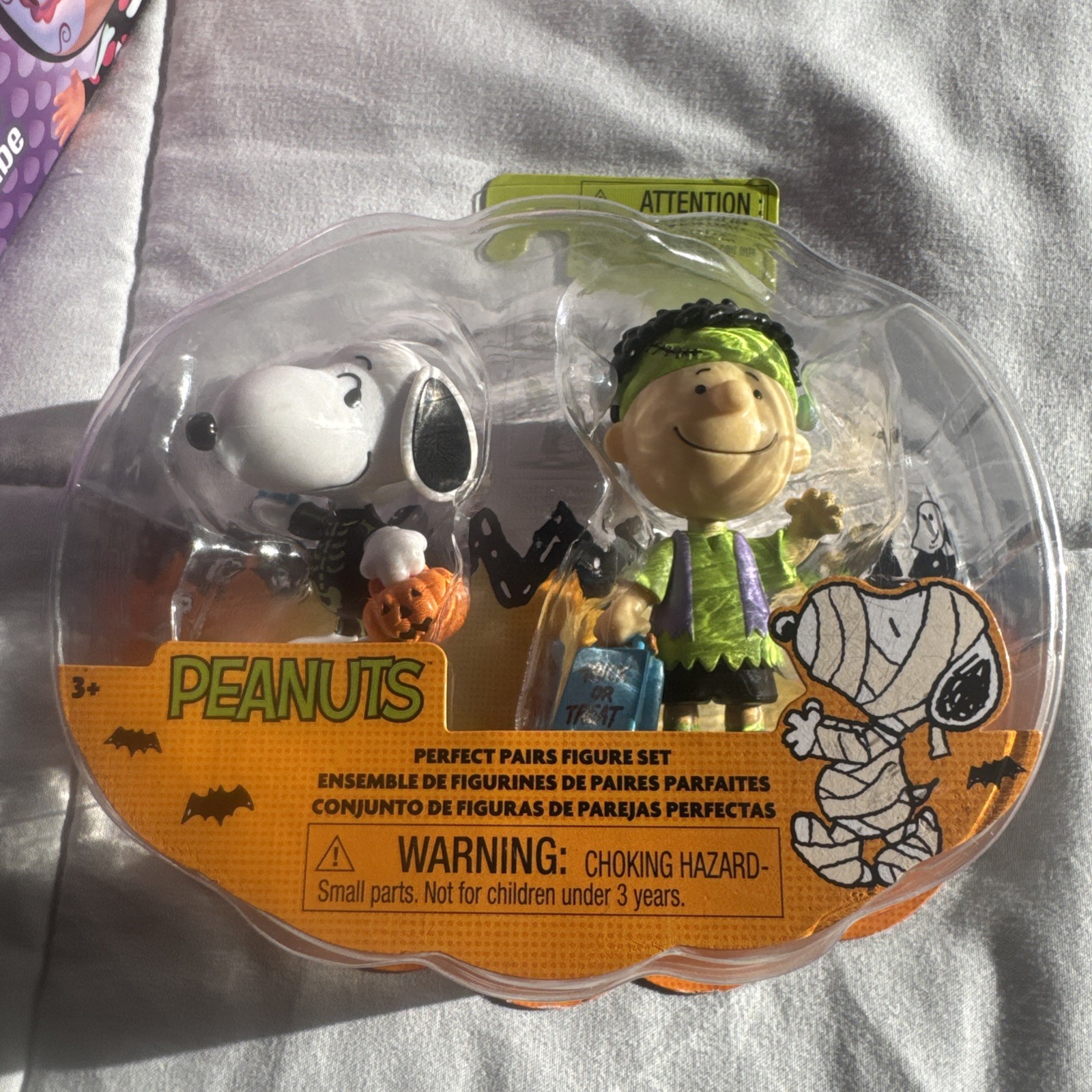 Peanuts Halloween Frankenstein Charlie Brown & Snoopy 2.5" Figure Set NEW Peanuts Halloween Frankenstein Charlie Brown & Snoopy 2.5" Figure Set NEW
