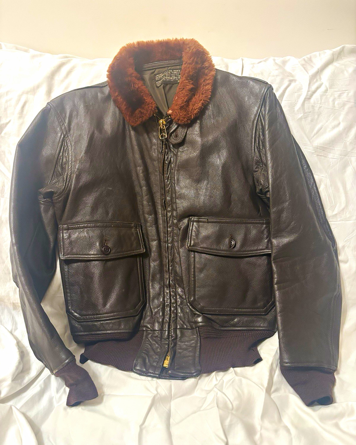 Vintage 1964 US Navy G-1 Flight Jacket Star Sportswear MIL-J-7823C USN Size 38 Vintage 1964 US Navy G-1 Flight Jacket Star Sportswear MIL-J-7823C USN Size 38