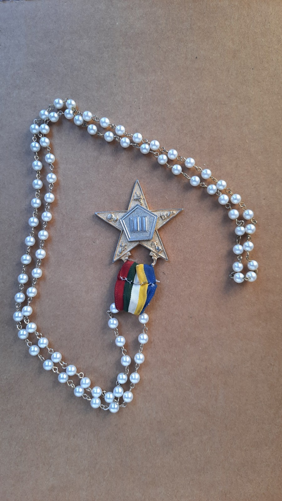 Vintage Order of Eastern Star Officer Medal - Freemasons Vintage Order of Eastern Star Officer Medal - Freemasons