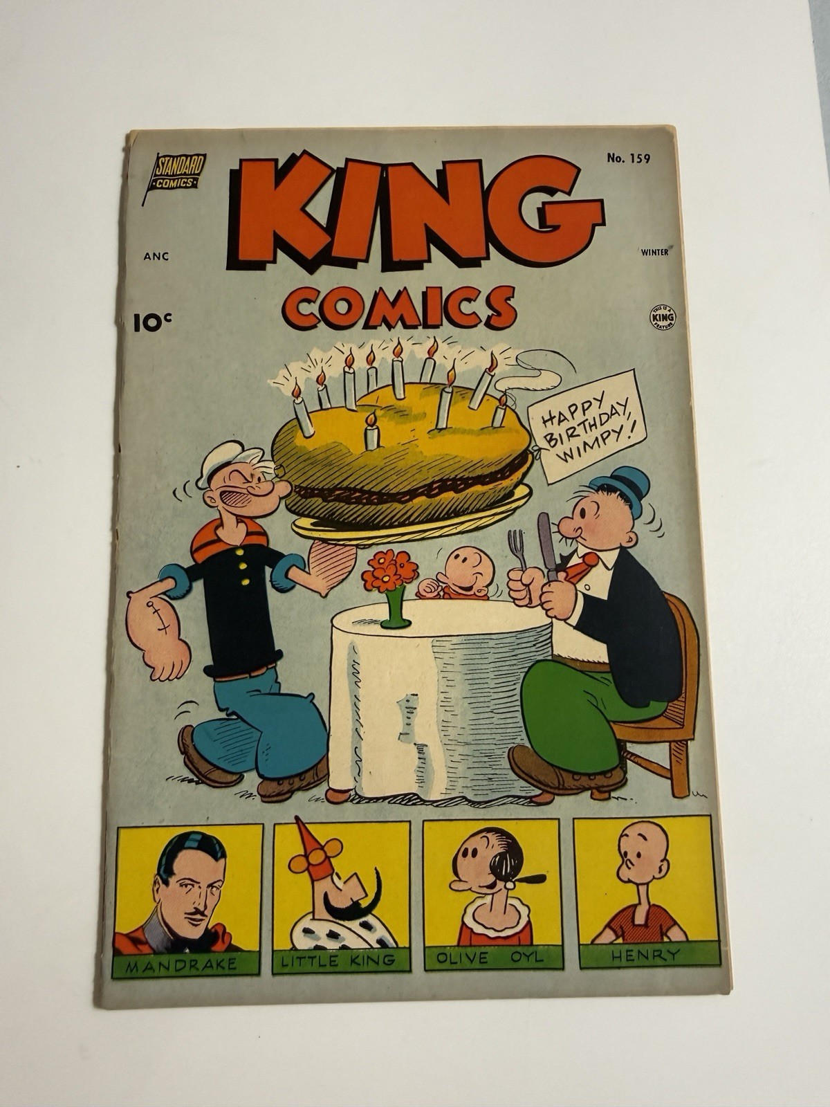 King Comics Popeye #159 David Mckay Comics 1952 Last Issue Golden Age King Comics Popeye #159 David Mckay Comics 1952 Last Issue Golden Age