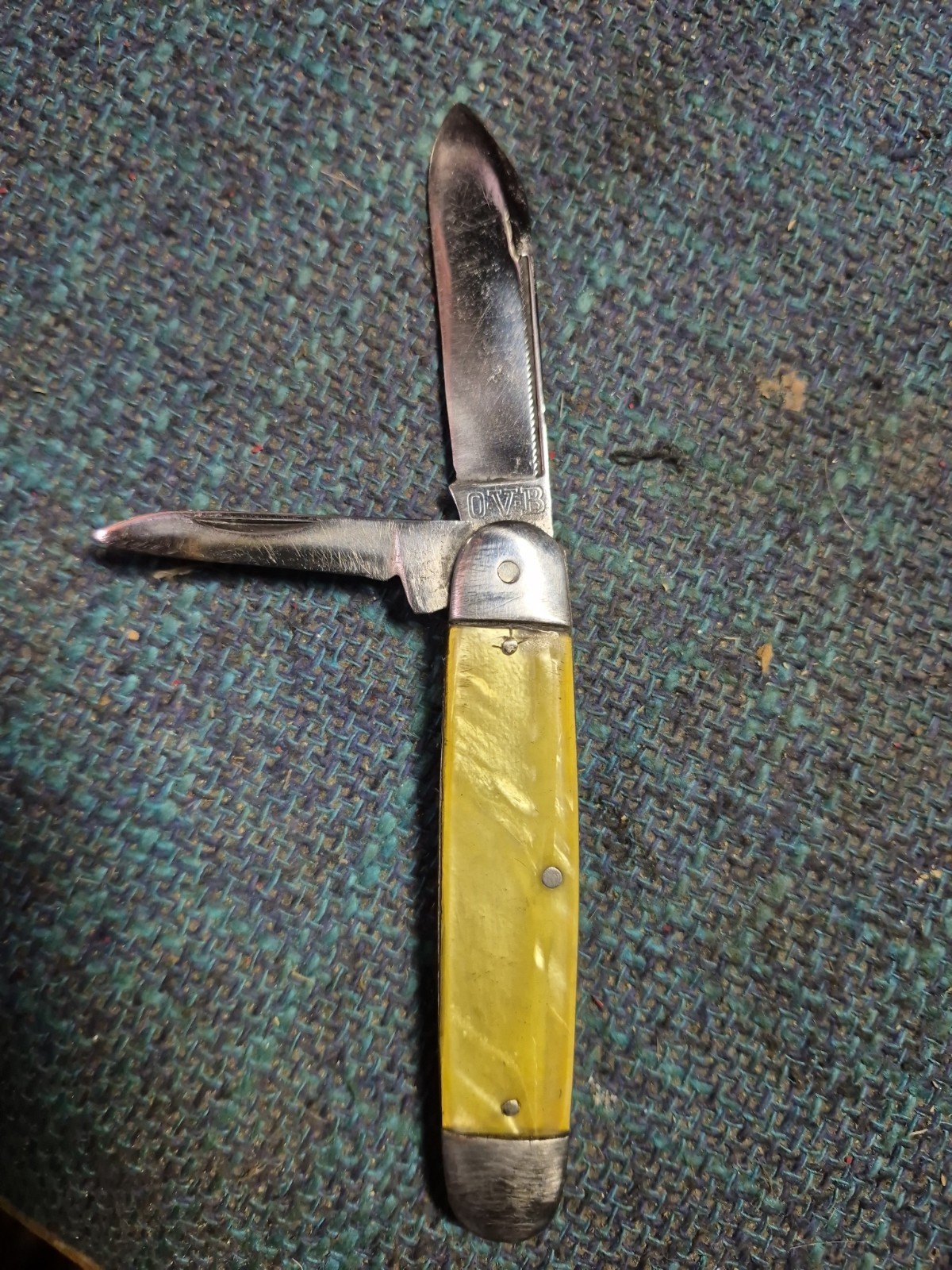 Vintage Knife Hibbard Spencer Bartlett OVB Jack 1900s OLD Folding Pocket Knife Vintage Knife Hibbard Spencer Bartlett OVB Jack 1900s OLD Folding Pocket Knife
