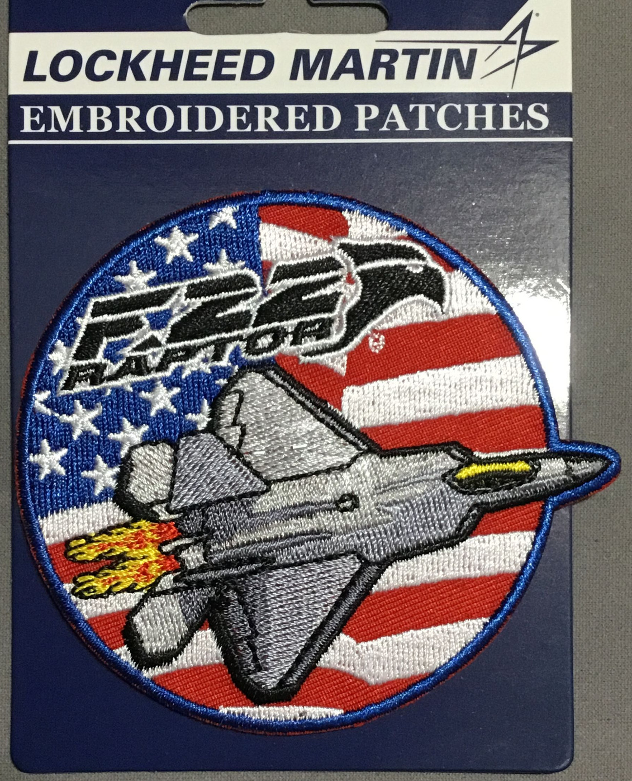 USAF Lockheed Martin F-22 Raptor Air Force fighter licensed patch USAF Lockheed Martin F-22 Raptor Air Force fighter licensed patch
