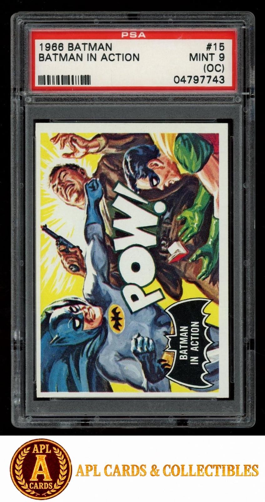 1966 Topps Batman Batman in Action #15 PSA 9(OC) 1966 Topps Batman Batman in Action #15 PSA 9(OC)