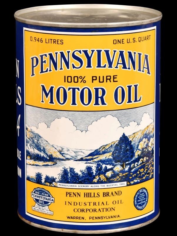 Penn Hills PA Motor Oil DIECUT NEW 28" Tall Sign USA STEEL XL Size 7 lbs