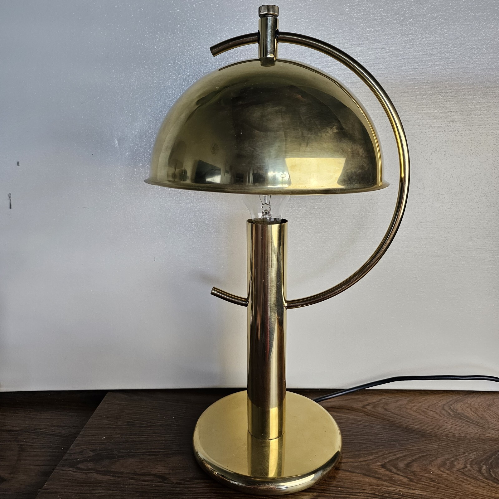 Rare Cosack Table Lamp Vintage 60s 70s Brass Globe Gold Rare Vintage Rare Cosack Table Lamp Vintage 60s 70s Brass Globe Gold Rare Vintage
