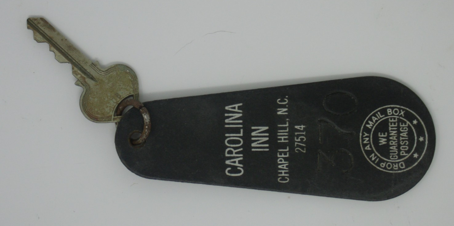 Vintage Carolina Inn Room Key - Chapel Hill NC - UNC - Motel Hotel Key Vintage Carolina Inn Room Key - Chapel Hill NC - UNC - Motel Hotel Key