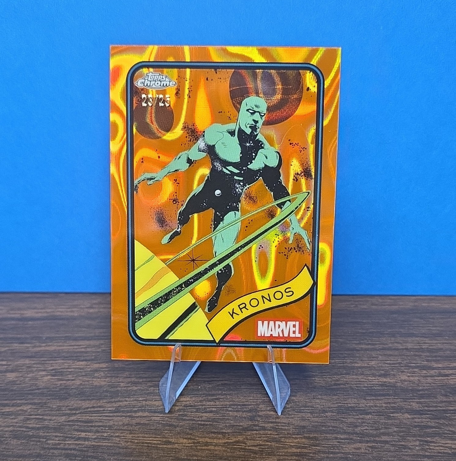 Topps 2025 Marvel Topps Chrome Serial Numbered Kronos #25 Non-Sport Card Topps 2025 Marvel Topps Chrome Serial Numbered Kronos #25 Non-Sport Card