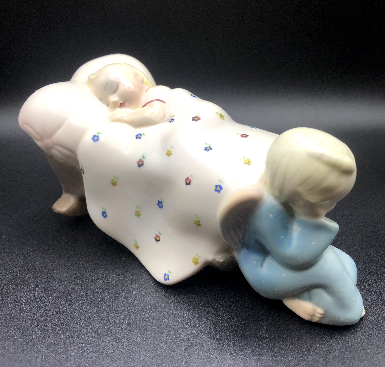 Vintage 1930s Lenci Torino Bambino con Angelo Ceramic Figurine Made in Italy Vintage 1930s Lenci Torino Bambino con Angelo Ceramic Figurine Made in Italy