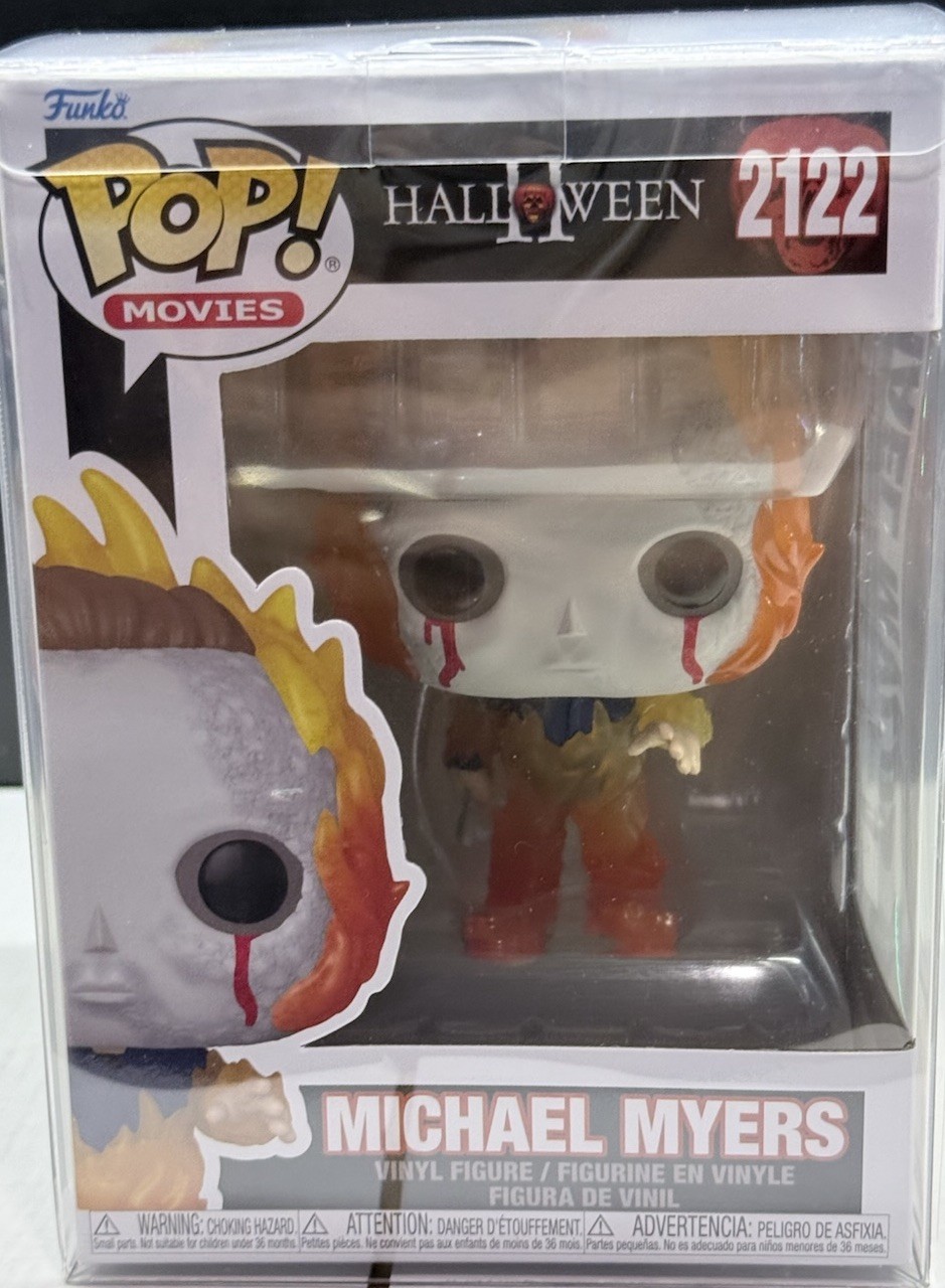 Funko Pop Halloween II Michael Myers (Fire) 2122 On Hand (w/Protector) NEW Funko Pop Halloween II Michael Myers (Fire) 2122 On Hand (w/Protector) NEW