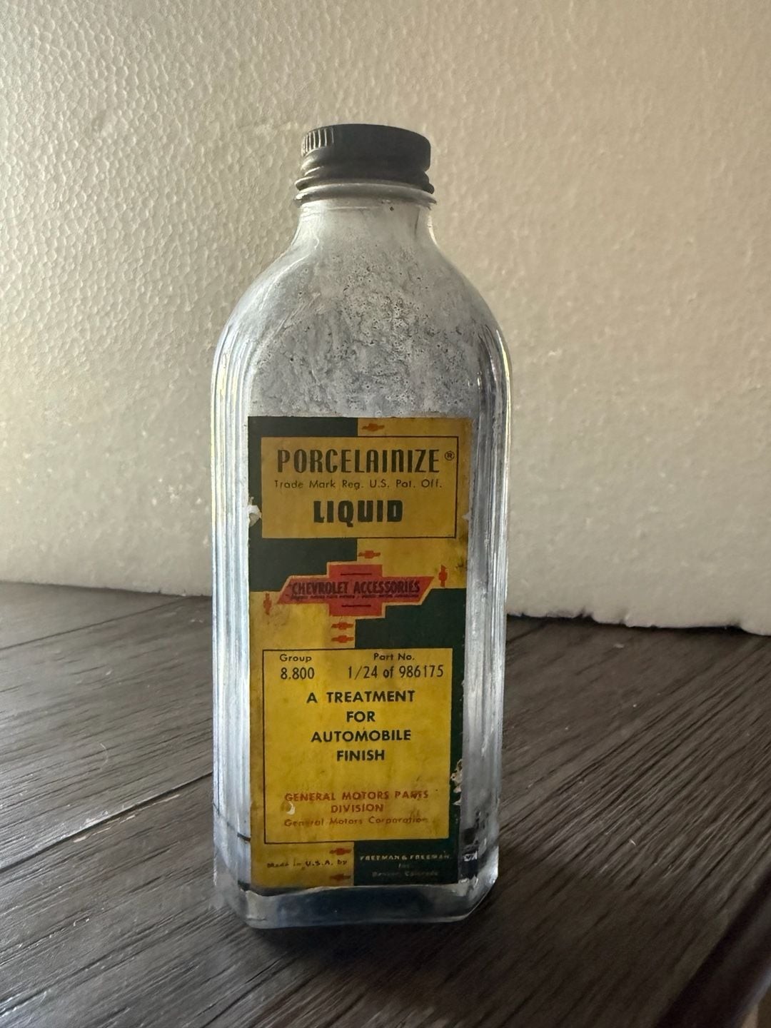 chevrolet accessory wash cream bottle 1932,1934,1936,1937,1938 ...,
