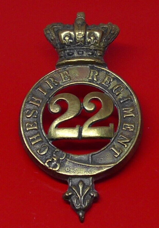 The Cheshire Regiment 22nd Regiment Of Foot Glengarry / Cap Badge British Army