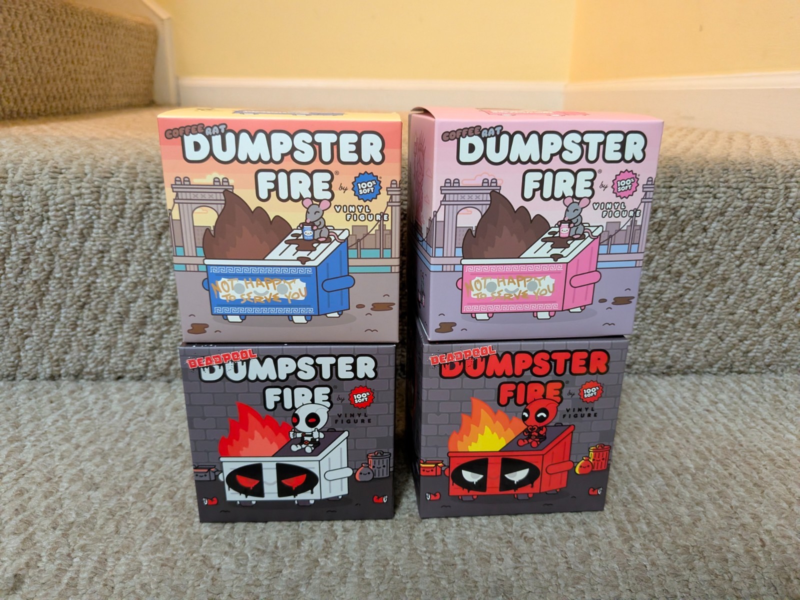 100 Soft Dumpster Fire Lot 4 SIGNED Truck Torrence Coffee Rat Deadpool NYCC SDCC 100 Soft Dumpster Fire Lot 4 SIGNED Truck Torrence Coffee Rat Deadpool NYCC SDCC