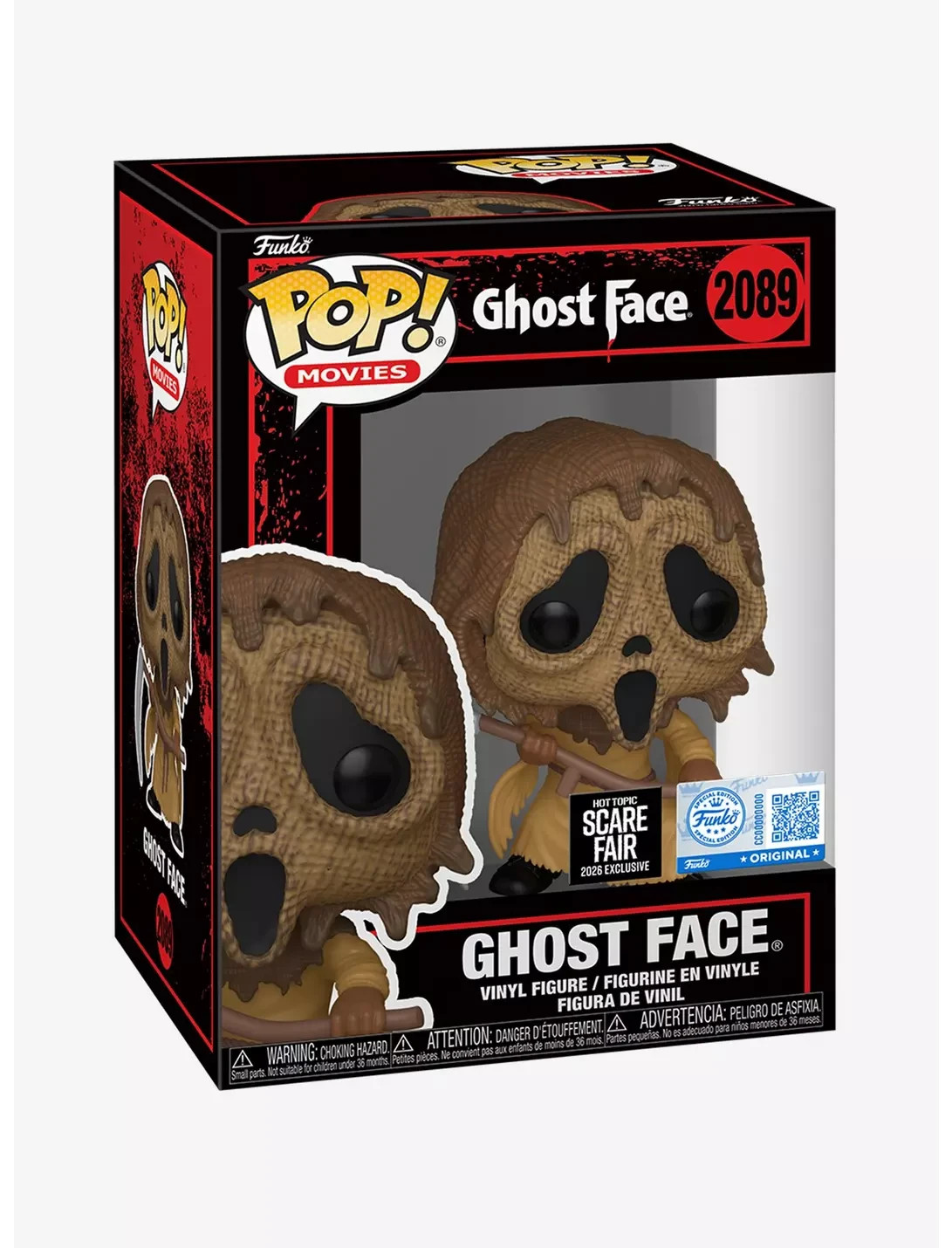Funko Pop Movies Ghost Face Vinyl Figure 2026 Hot Topic Scare Fair Exclusive Funko Pop Movies Ghost Face Vinyl Figure 2026 Hot Topic Scare Fair Exclusive